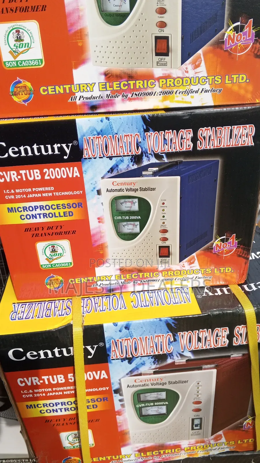 Automatic Voltage Stabilizer 2000 Capacity Voltage Regulator Only 1