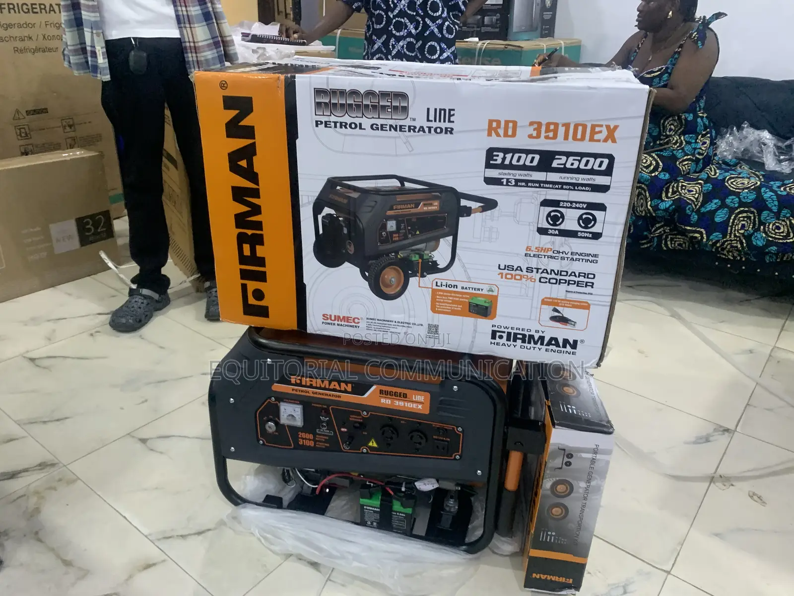 Firman Rd 3910ex 3.0kva Key Start Generator