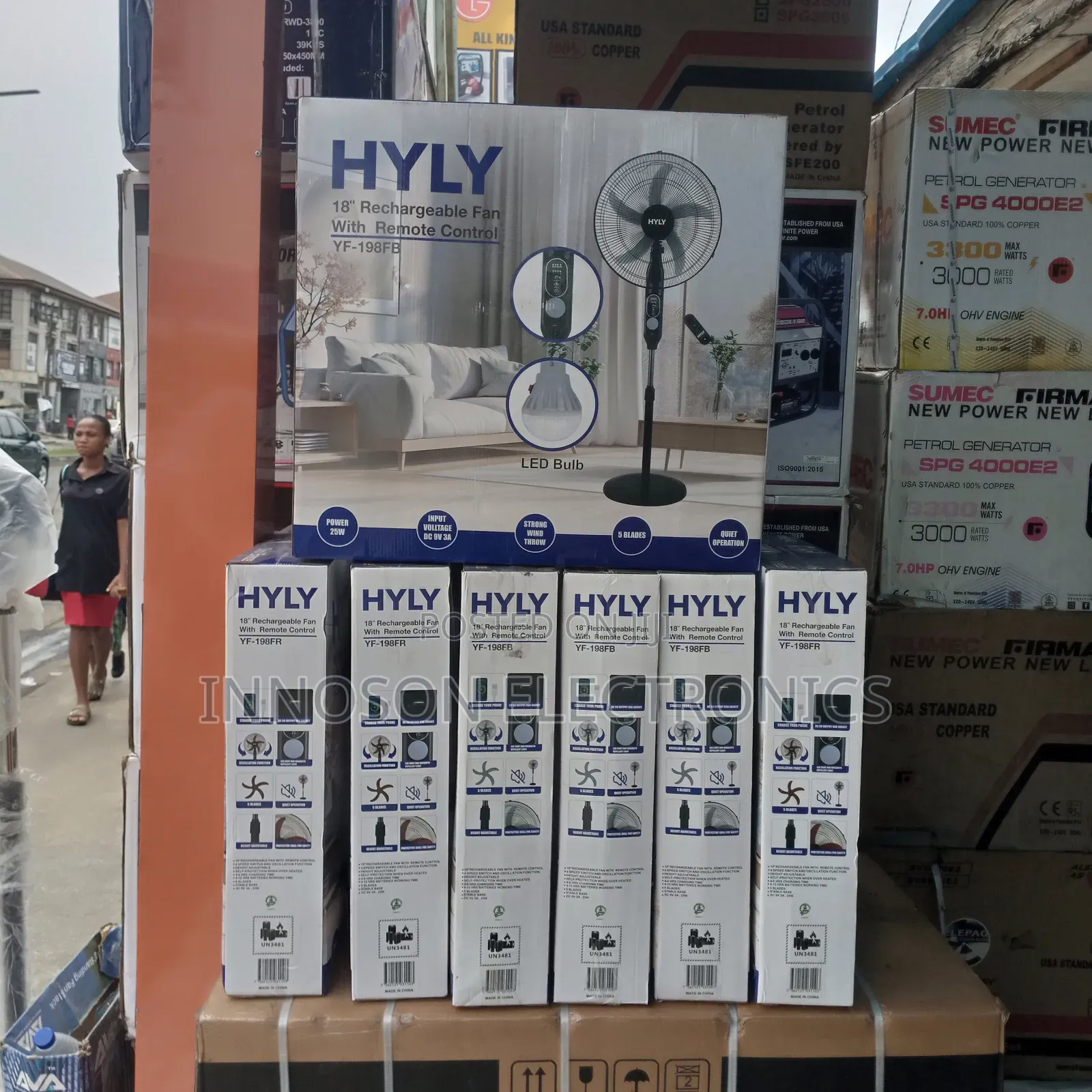 18 Inches Hyly Rechargeable Fan