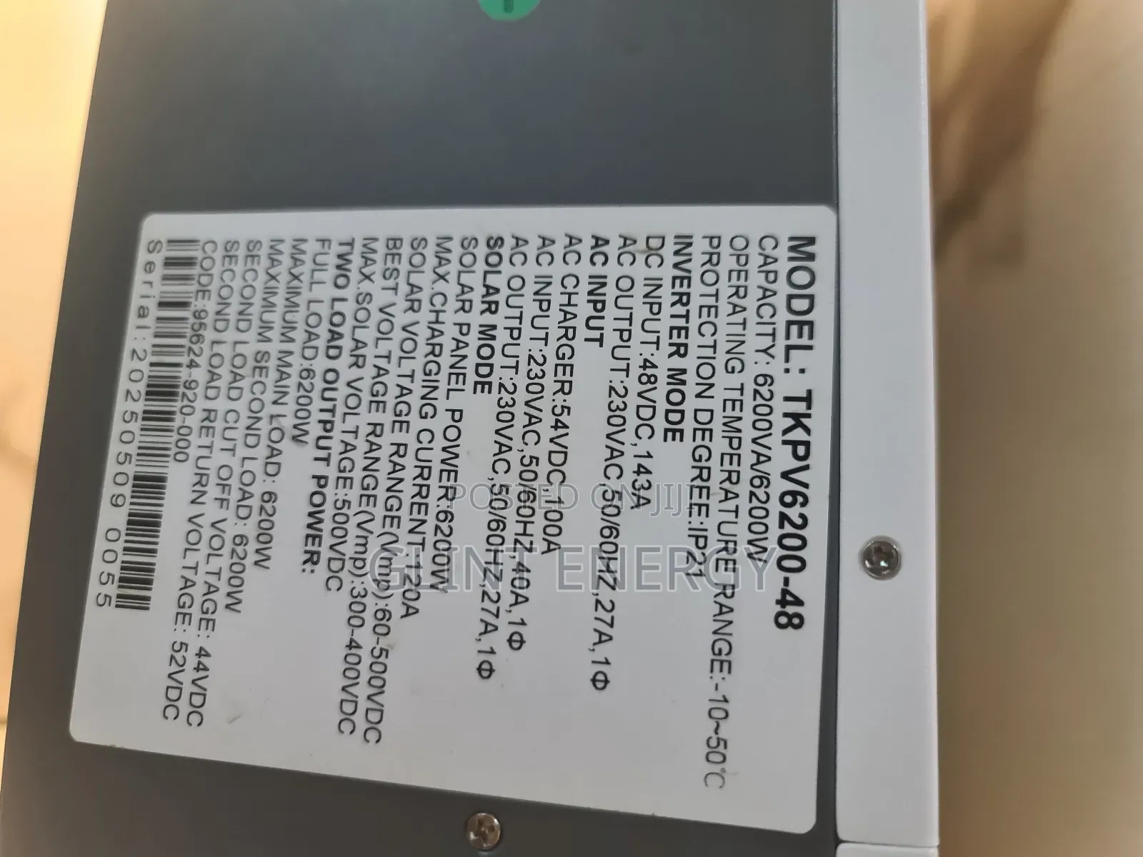6.2kva 48v Taico Hybrid Inverter