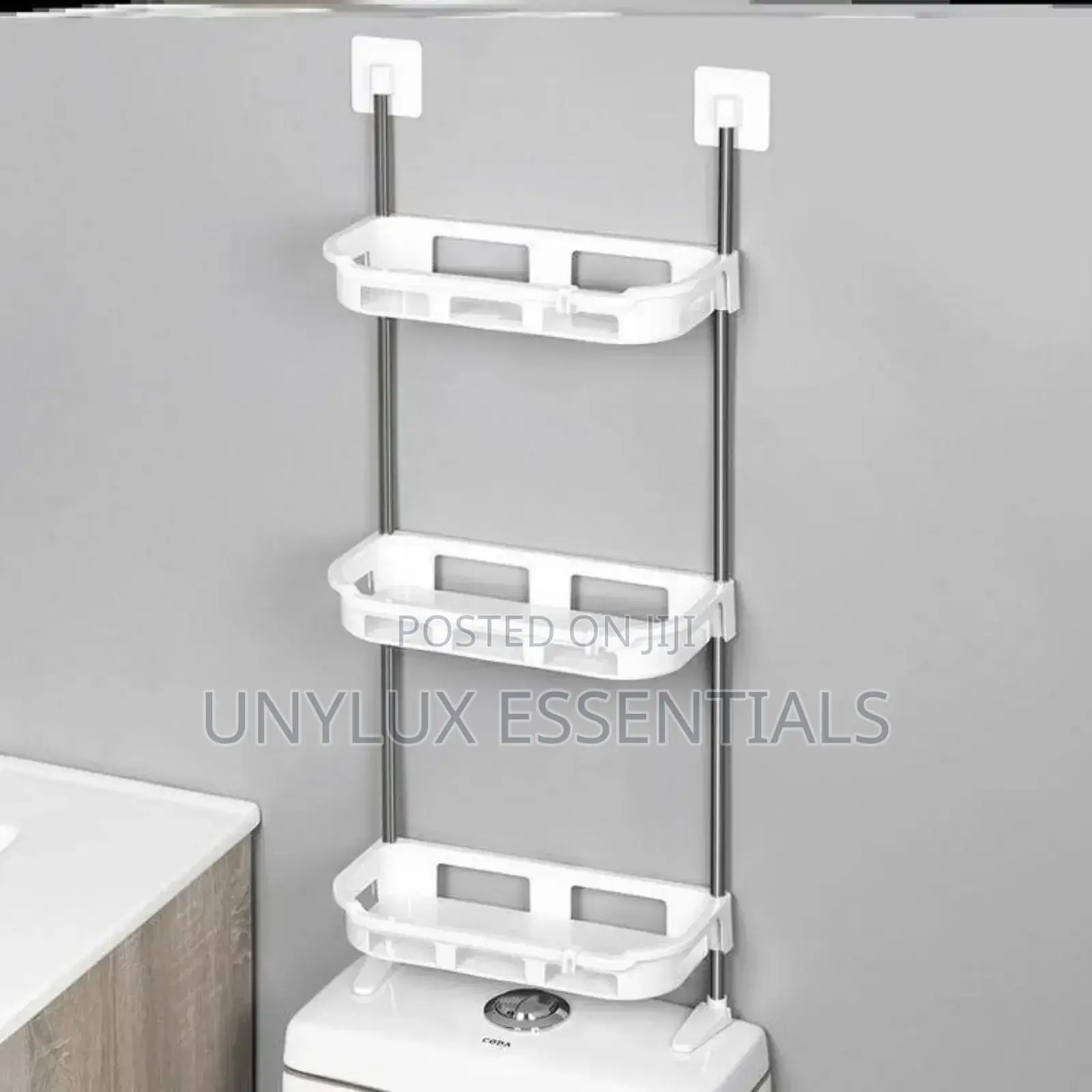 2 Tier Over The Toilet Organizer Shelf Storage