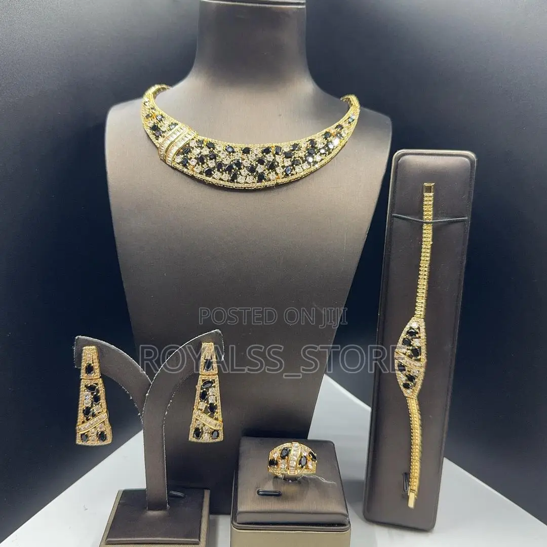 Luxury Gold–Plated Zirconia Jewelry Set Bridals and Special Occasions