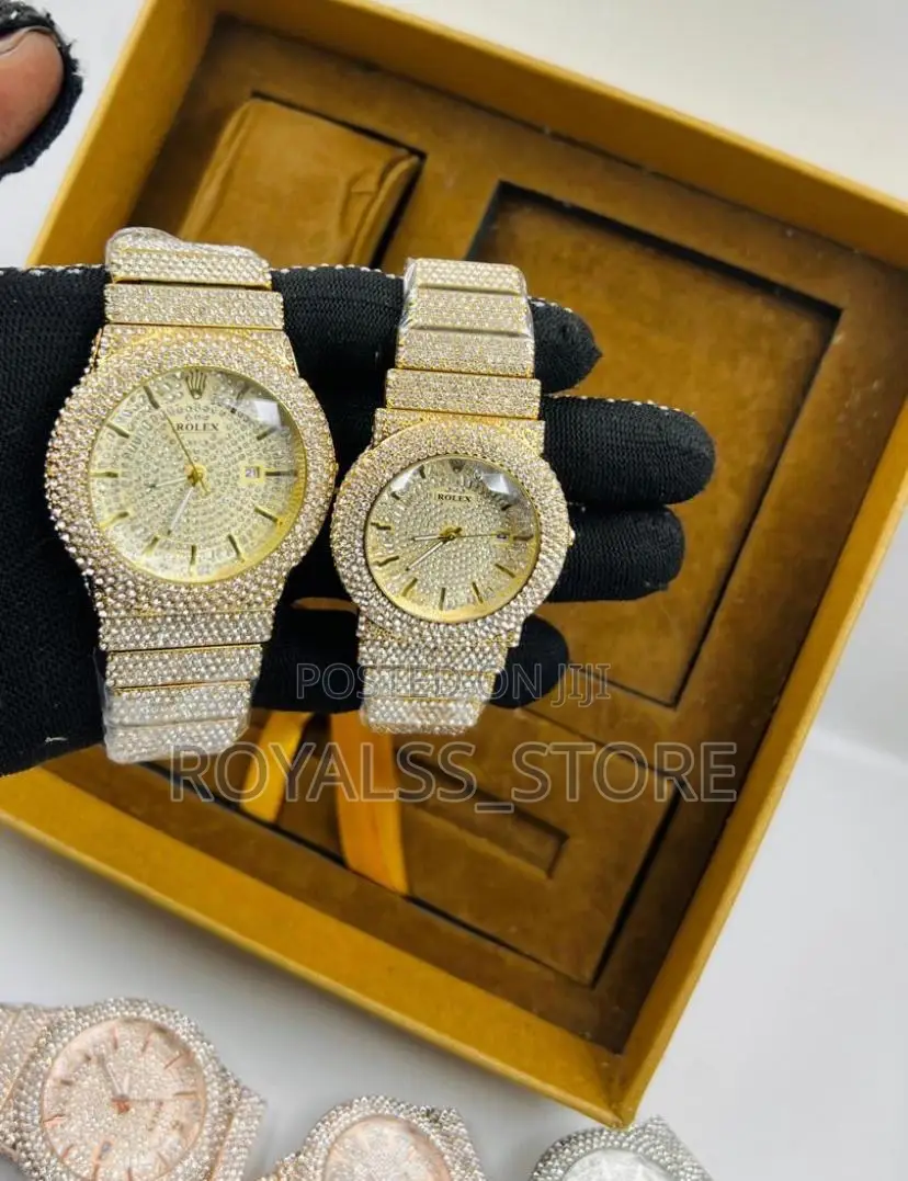 Premium Fully Boxed Iced Luxury Rolex Wristwatch