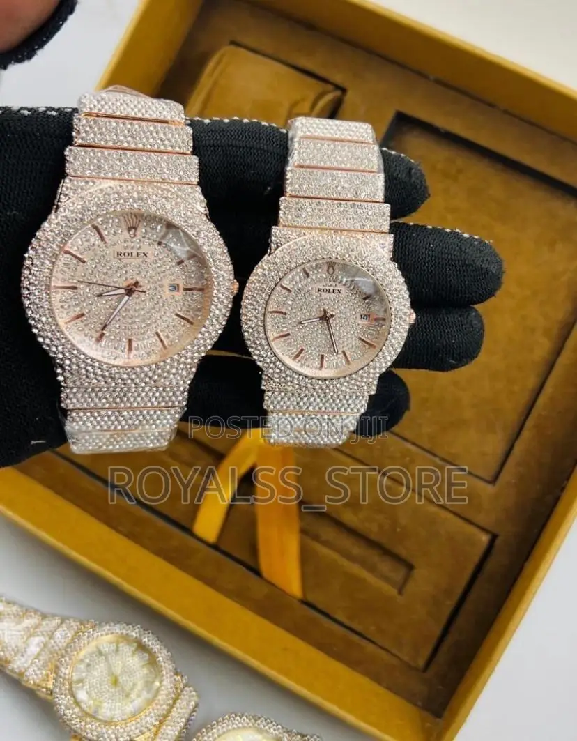 Premium Fully Boxed Iced Luxury Rolex Wristwatch
