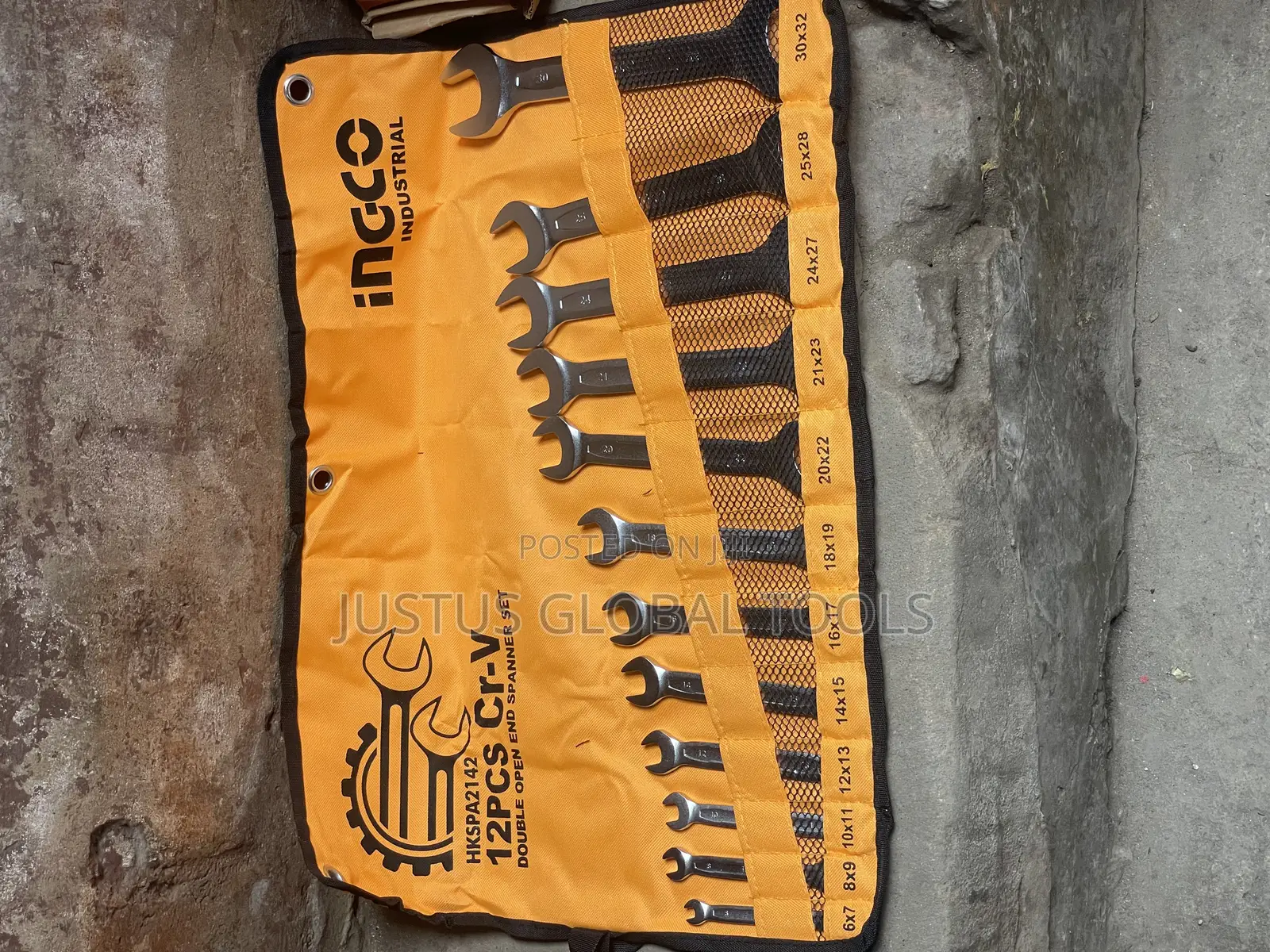 Original Ingco Set of Flat Spanners 6 to 32mm
