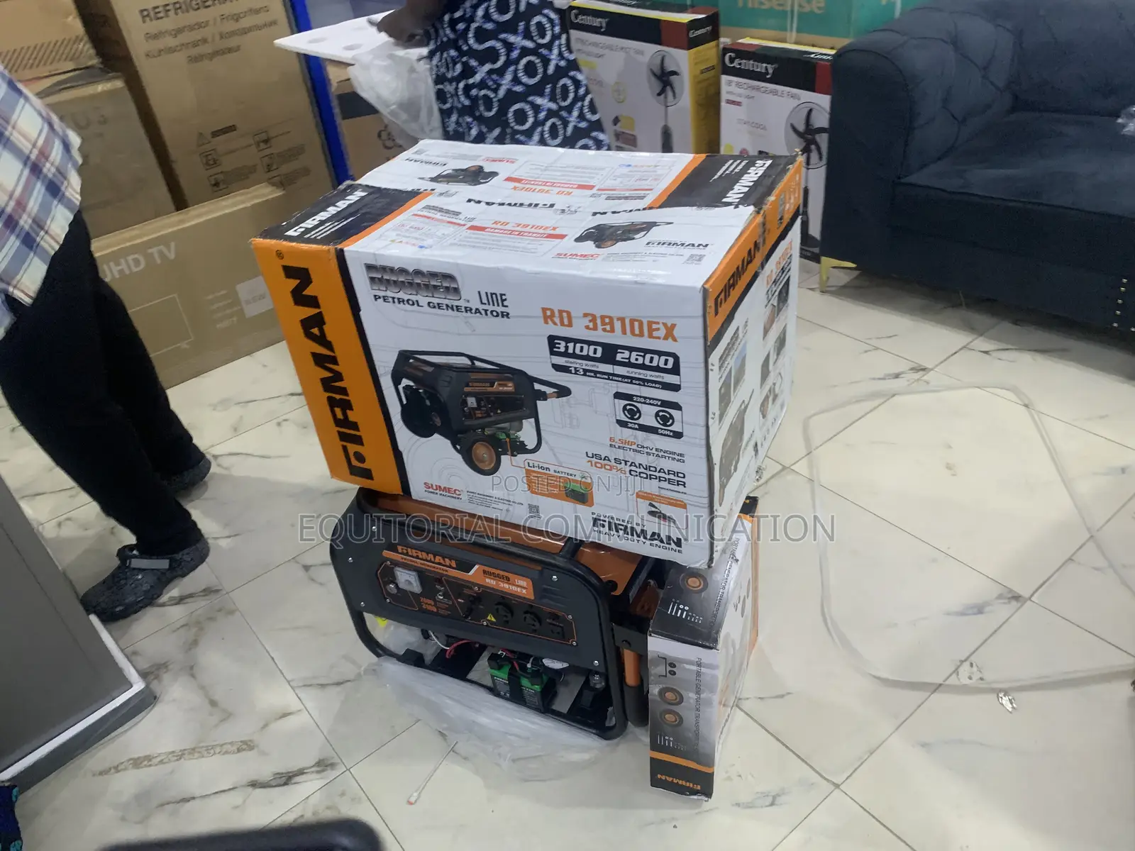 Firman 3910ex – High-Capacity Fuel Tank Generator