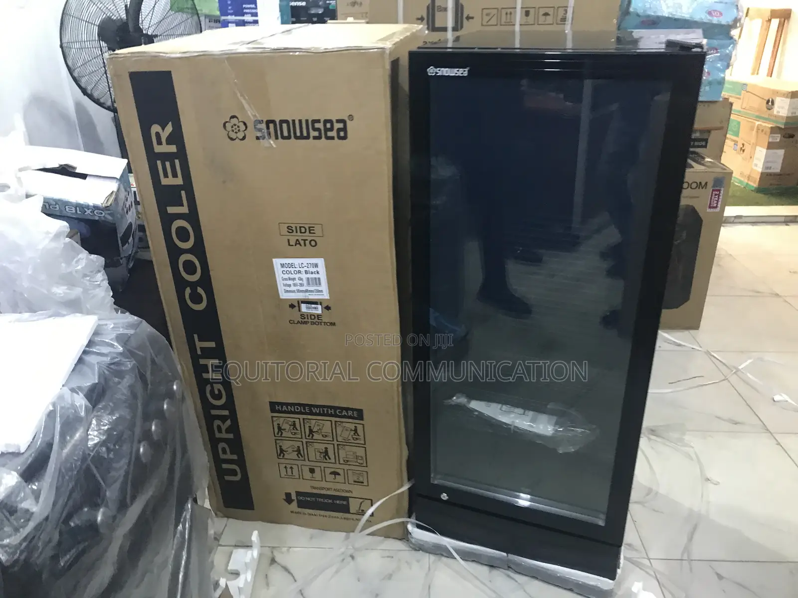 Snowsea Lc-270w Glass Door Display Fridge