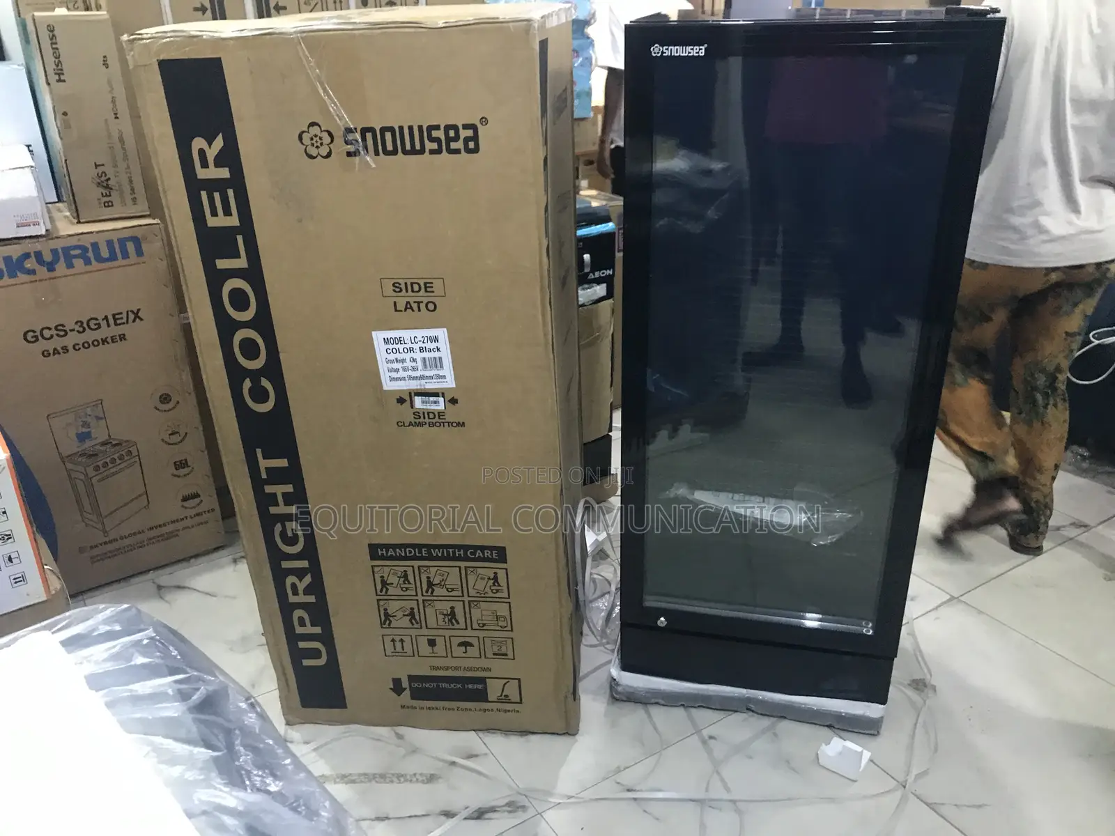 Snowsea Lc-270w 270l Chill Display Fridge