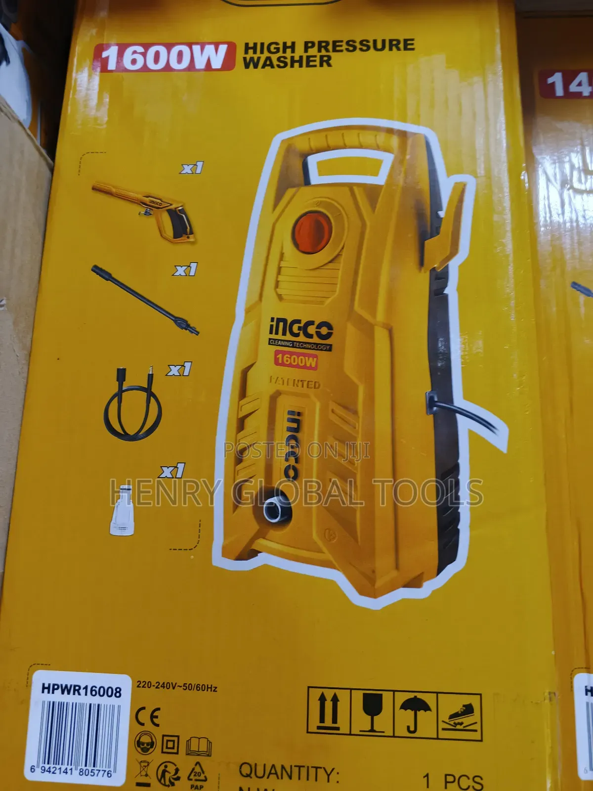 1600w Ingco Electric Pressure Washer
