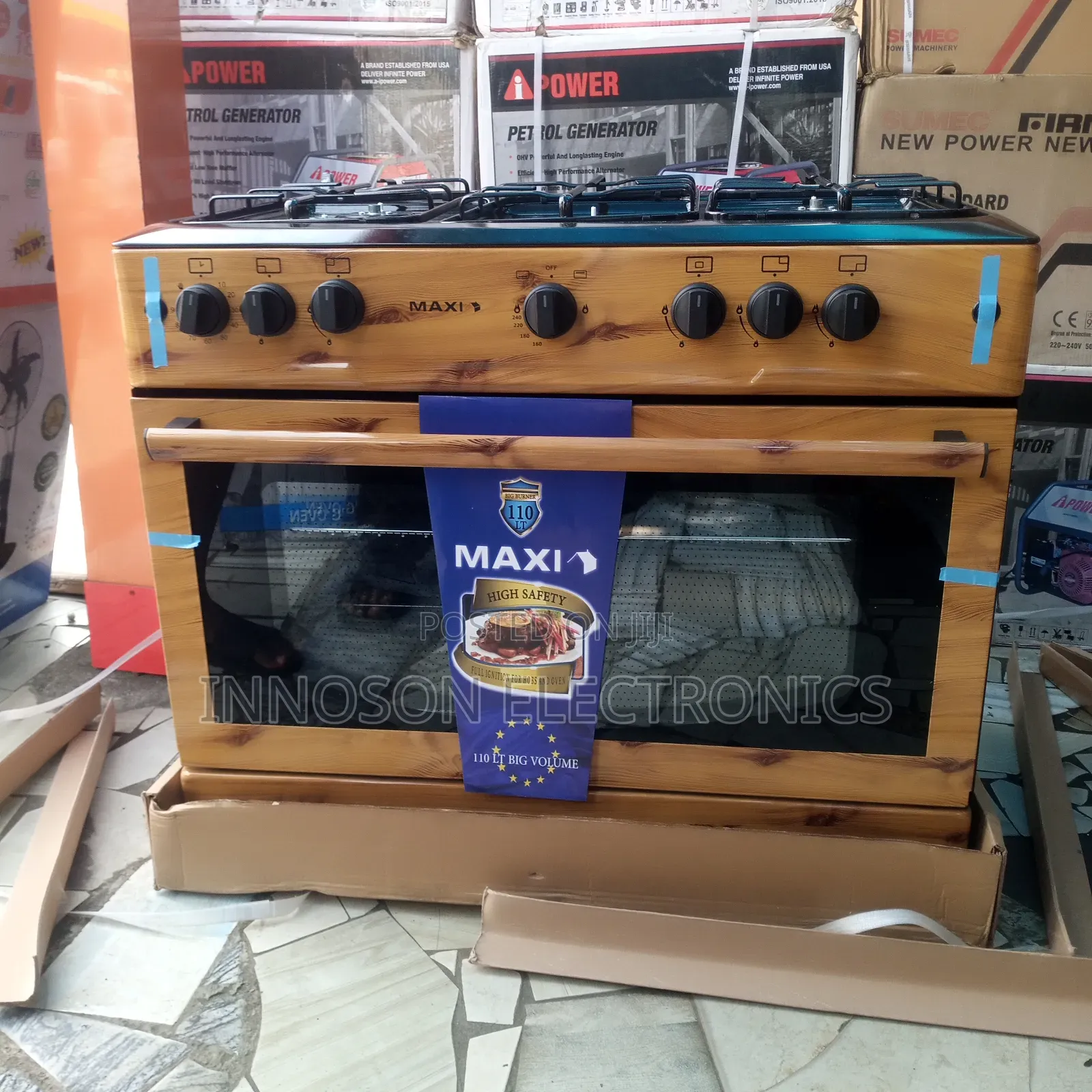 Maxi 90*60 4 in 1 Standing Gas Coooker