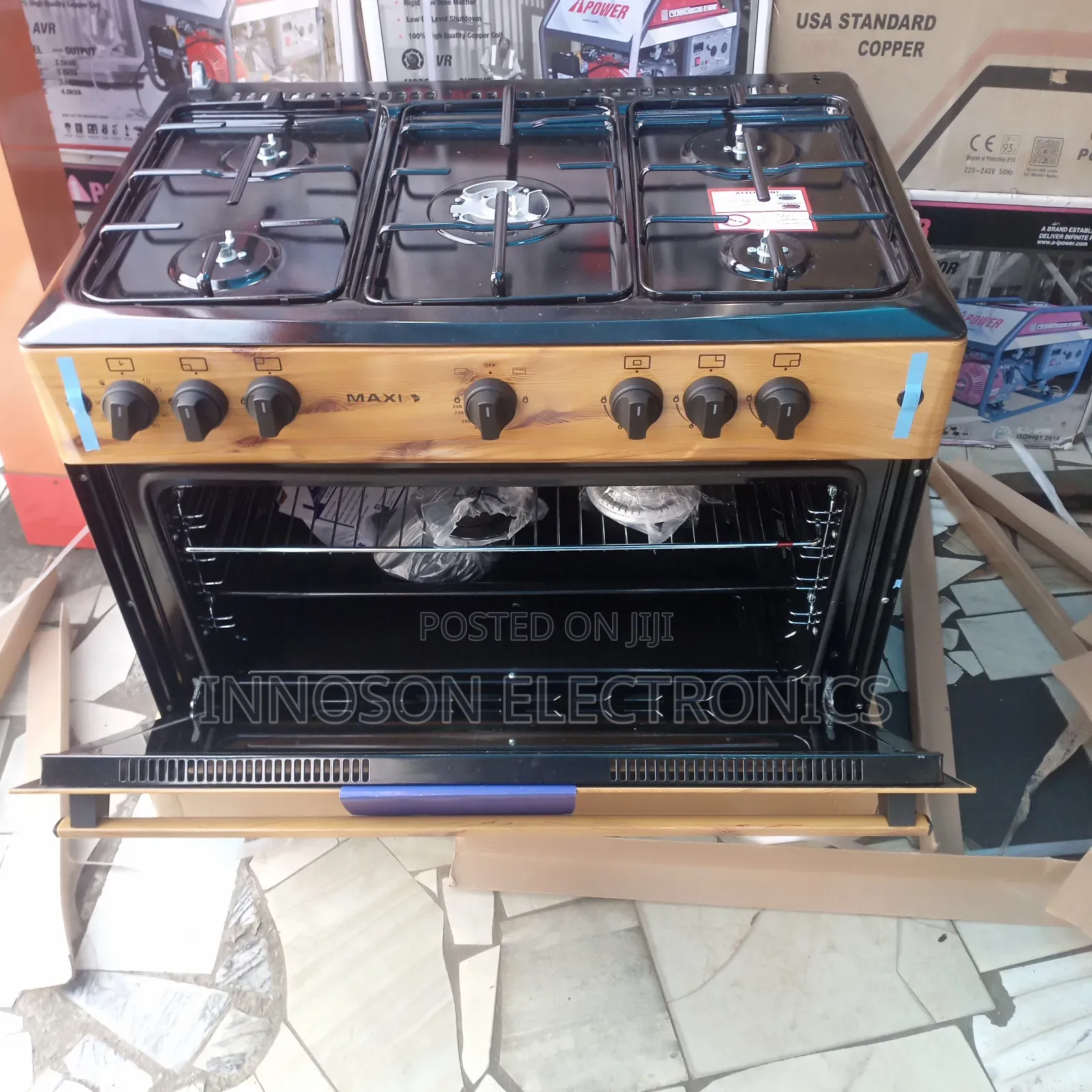 Maxi 90*60 4 in 1 Standing Gas Coooker