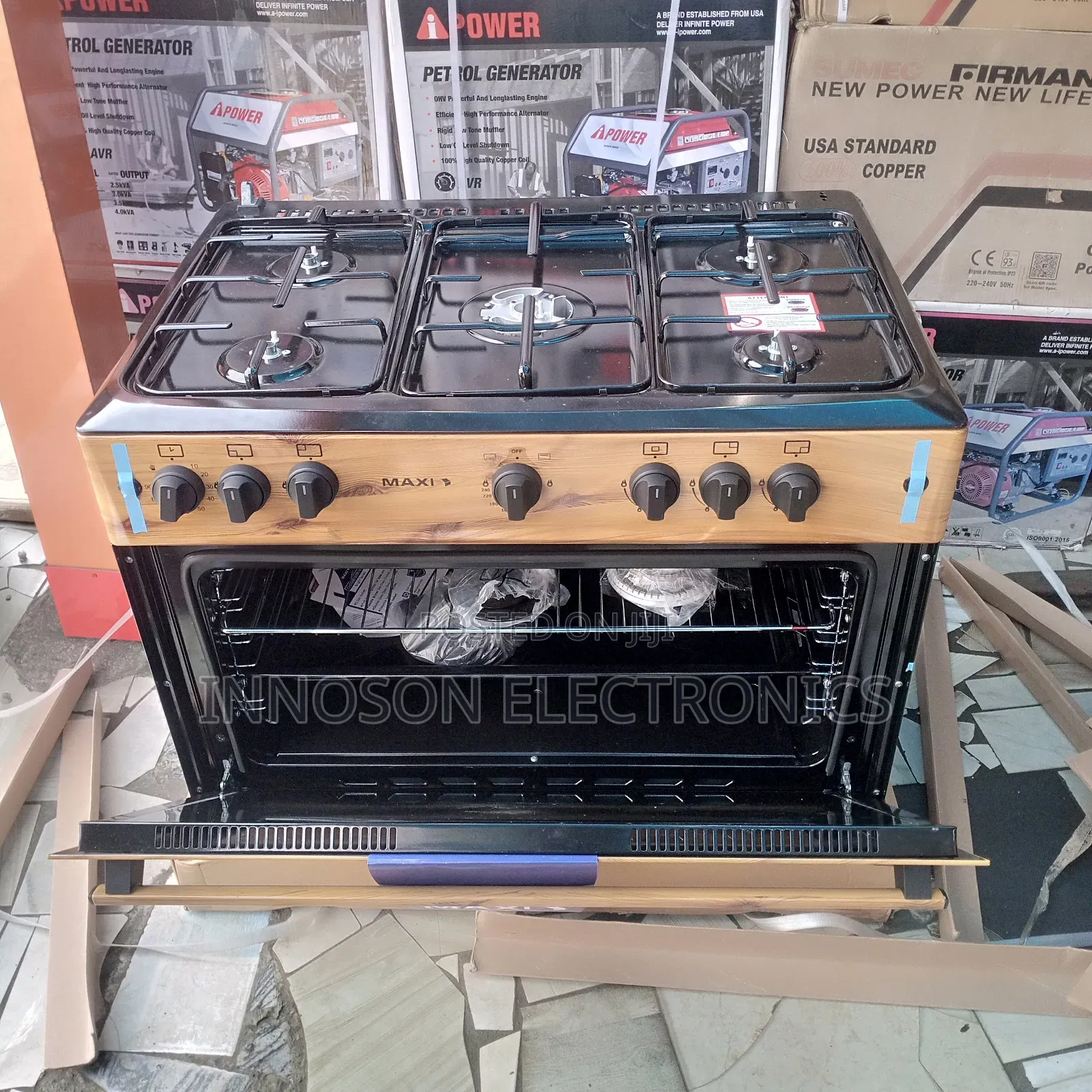 Maxi 90*60 4 in 1 Standing Gas Coooker