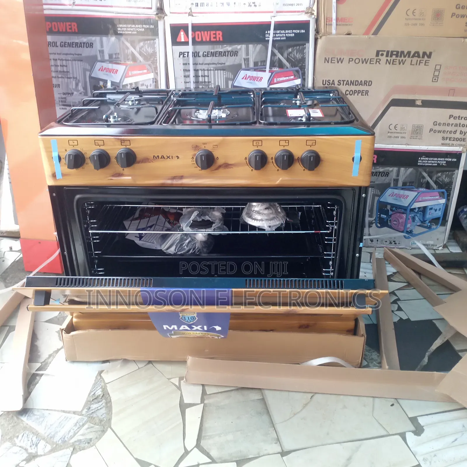 Maxi 90*60 4 in 1 Standing Gas Coooker