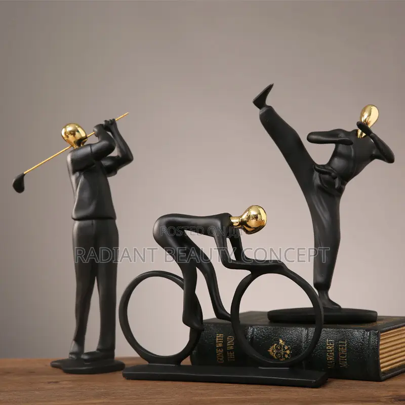 Sport Figurine/ Bicycle Man Decor Ornament