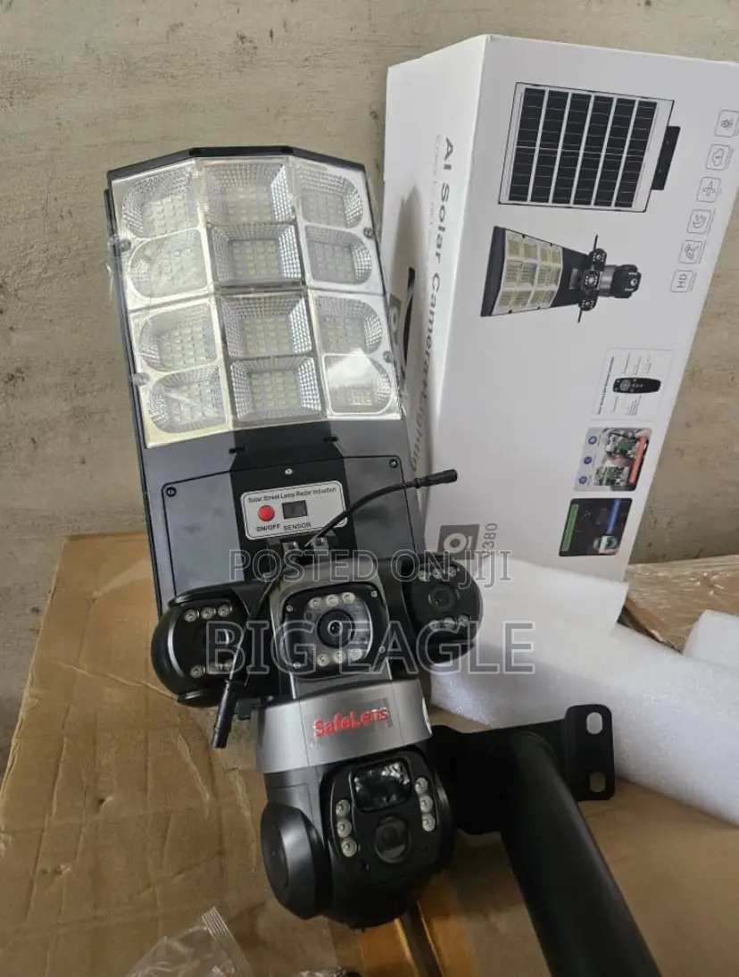 Solar Powered Street Light and V380 4g Sim Card With 3 Lenses View
