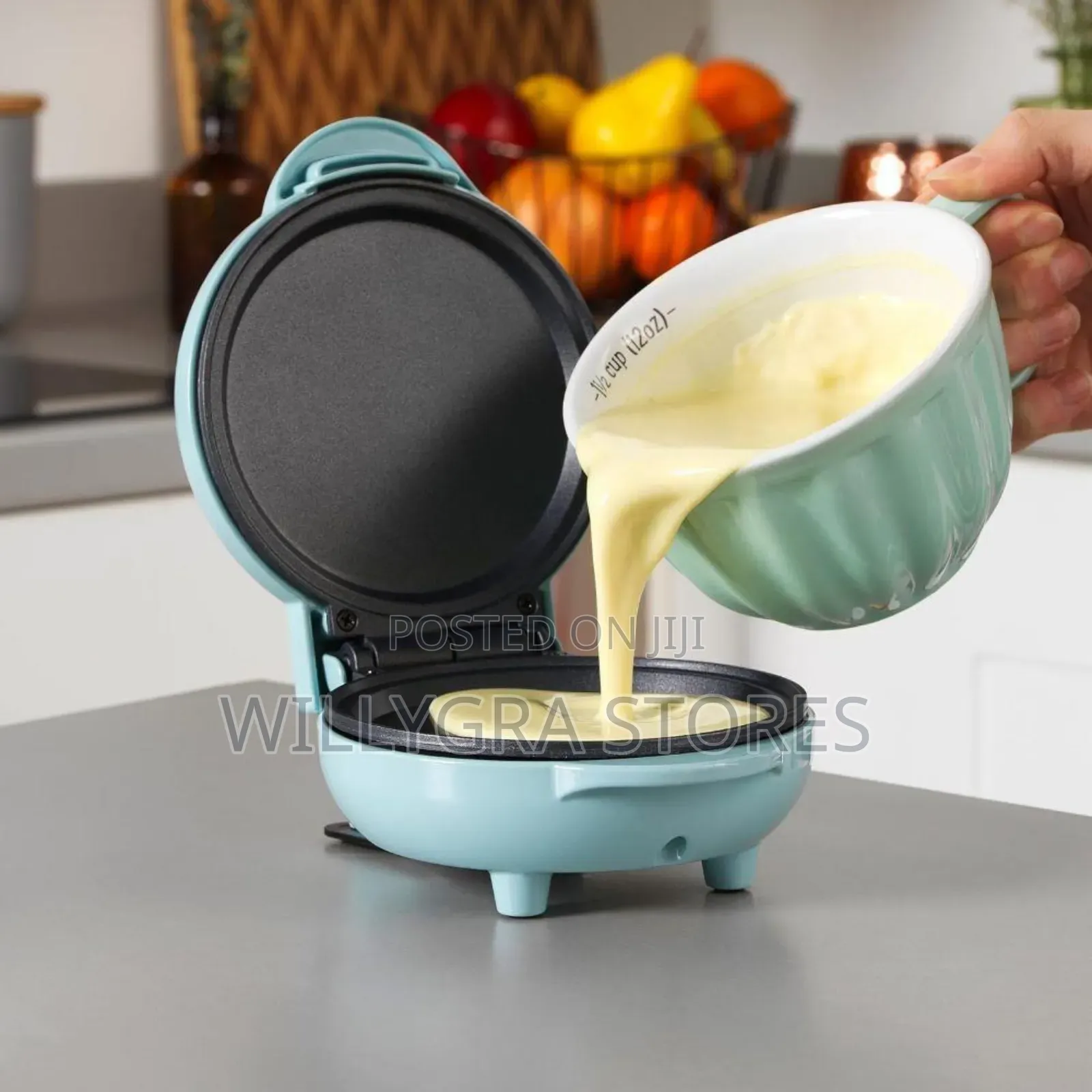 Kolax Electric Round Griddle For Individual Pancakes, Cookies, Eggs