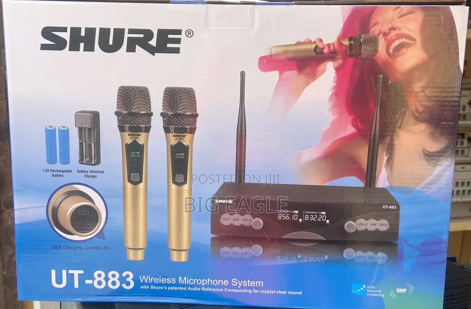 Shure Ut-883 Wireless Microphone System With Shure's Patented Audio
