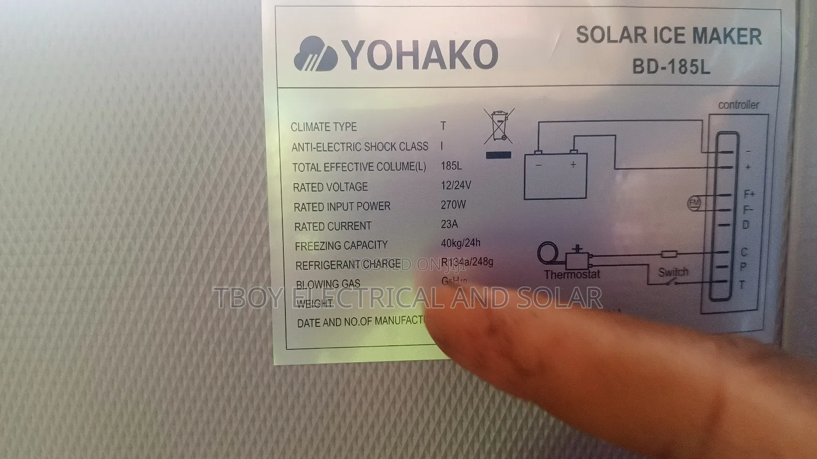 Yohako Solar Freezer