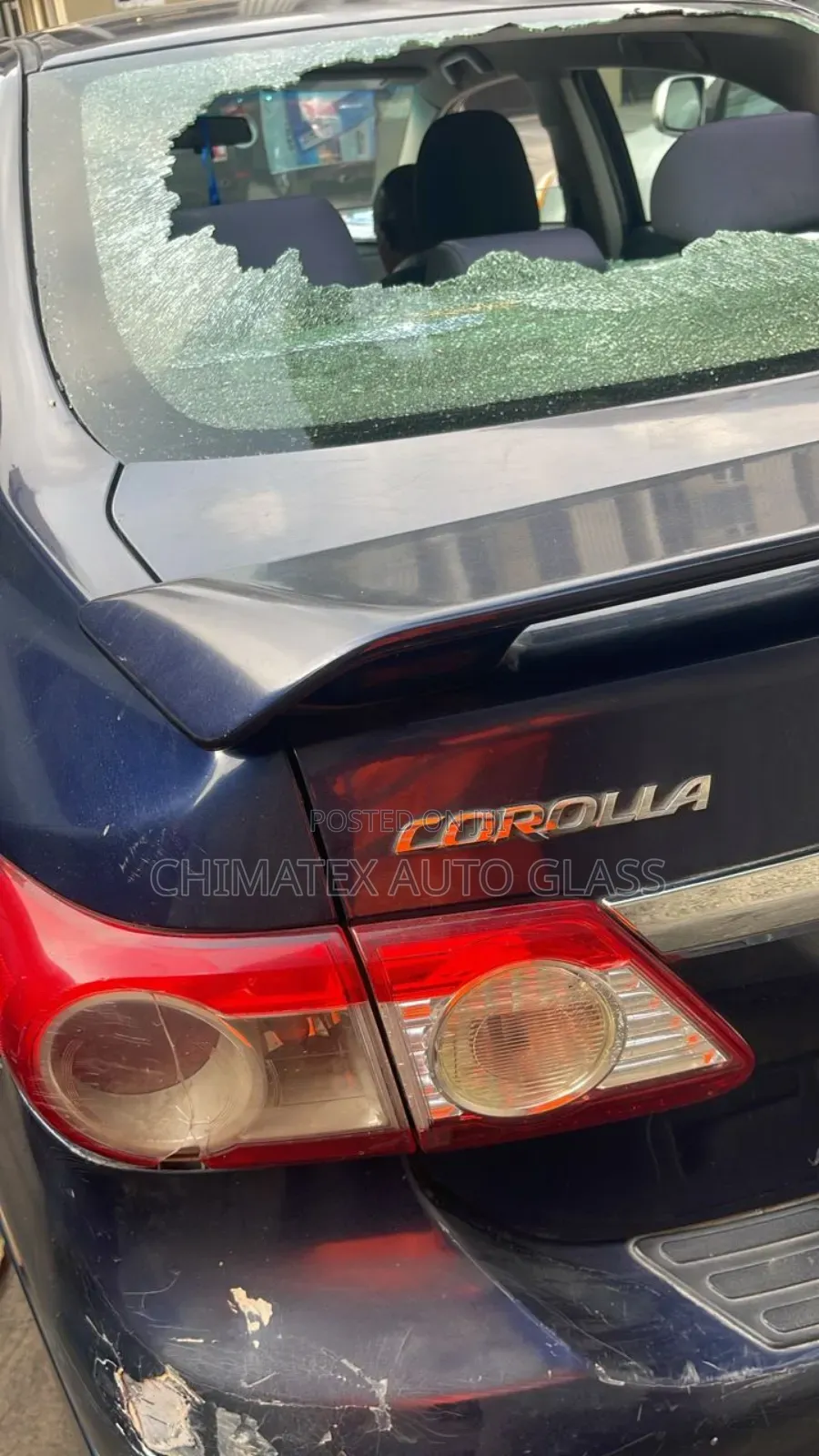 Toyota Corolla 2012 Back Windscreen Glass Available