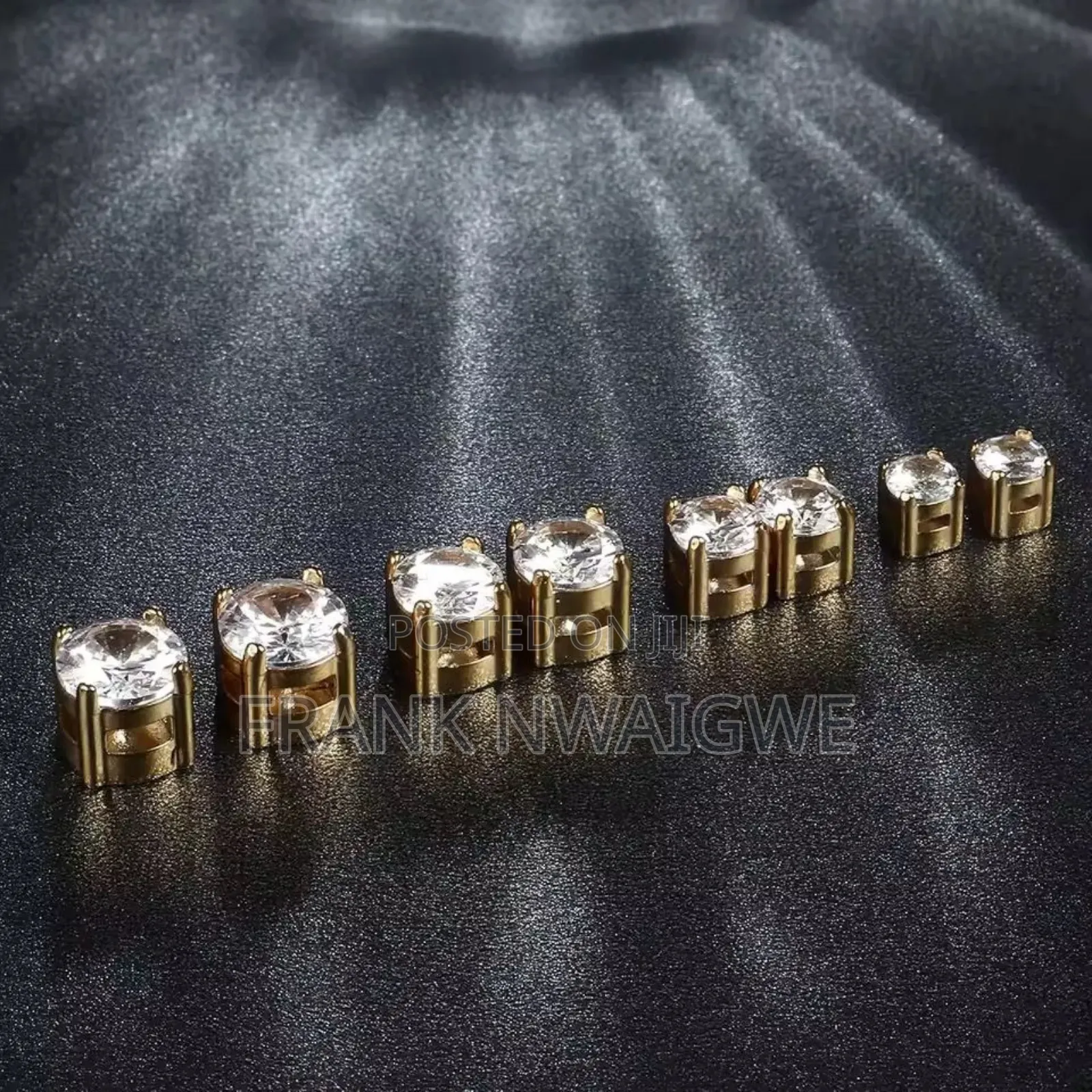 18 Karat Gold Plated Magnetic Clip Unisex Earring