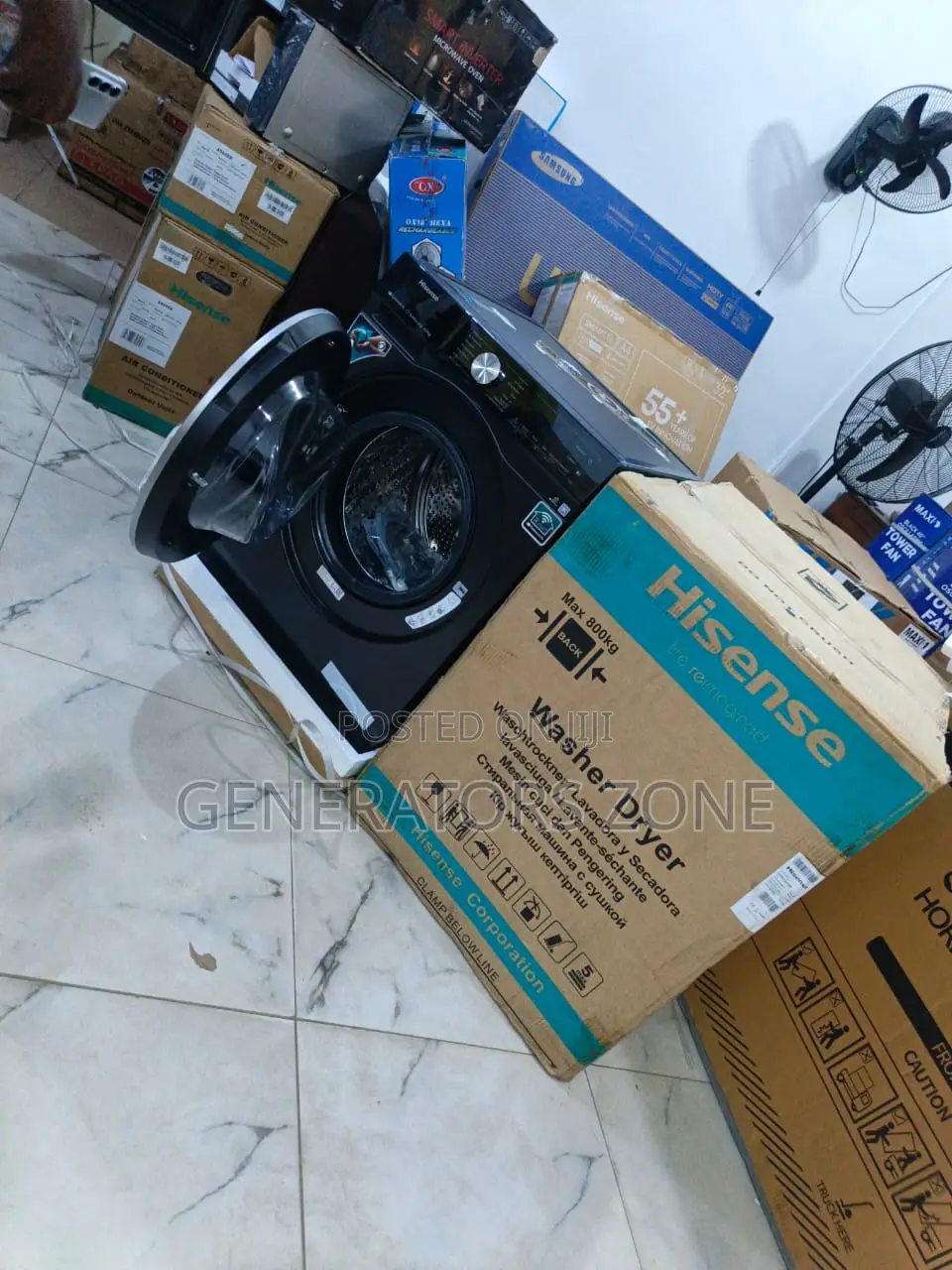 Wm 5s1245bb-Wd Hisense Front Load Combo Machine