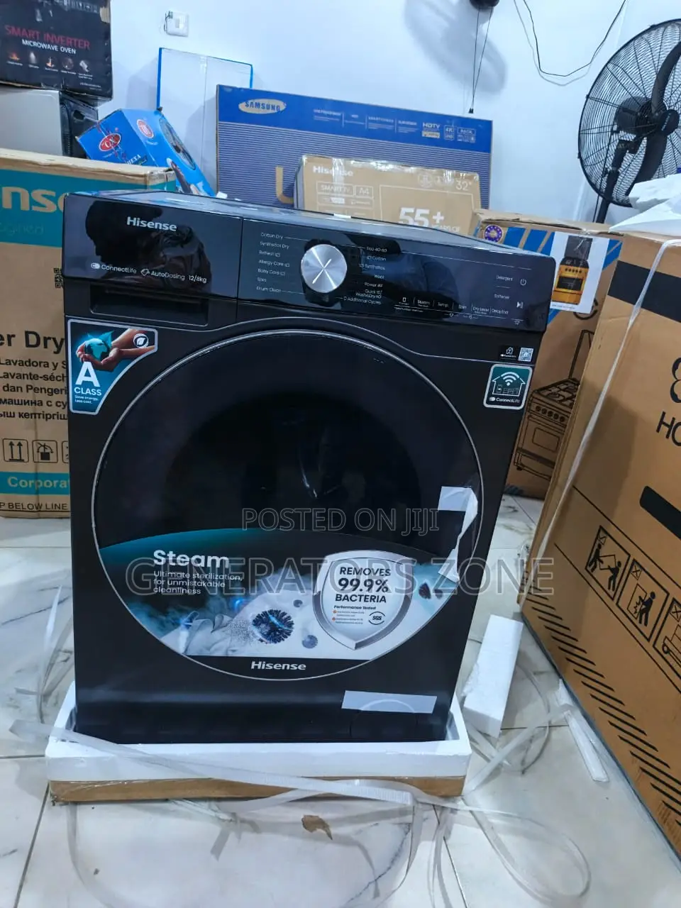 12kg Washer System Plus 8kg Dryer Mode Hisense Wm 5s1245bb-Wd