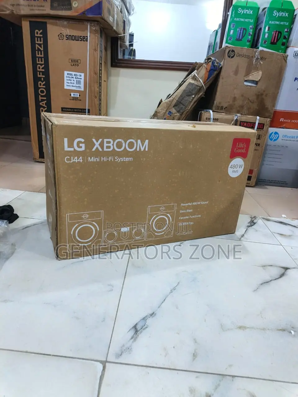 Cj44 Mini Hi-Fi System From Lg Fm Radio + Bluetooth