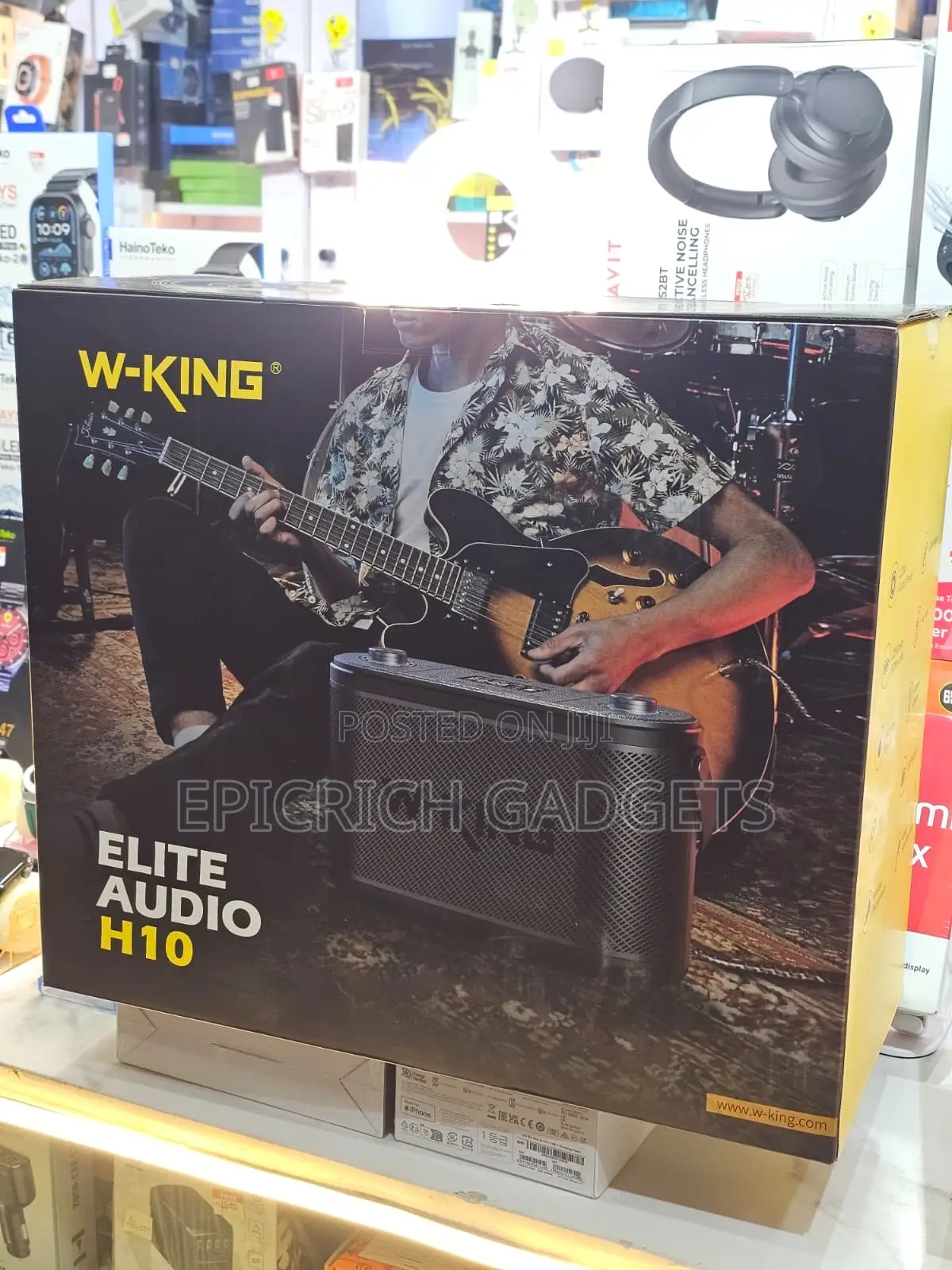 W-King Elite Audio H10 Bluetooth Speaker With Dual Wireless Mic