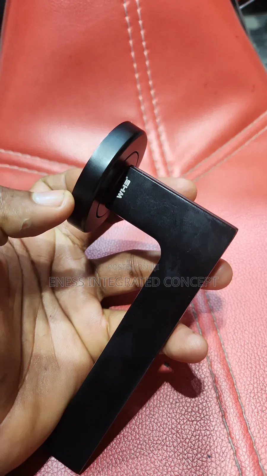Black Coated Door Handle With Antitrust Finish