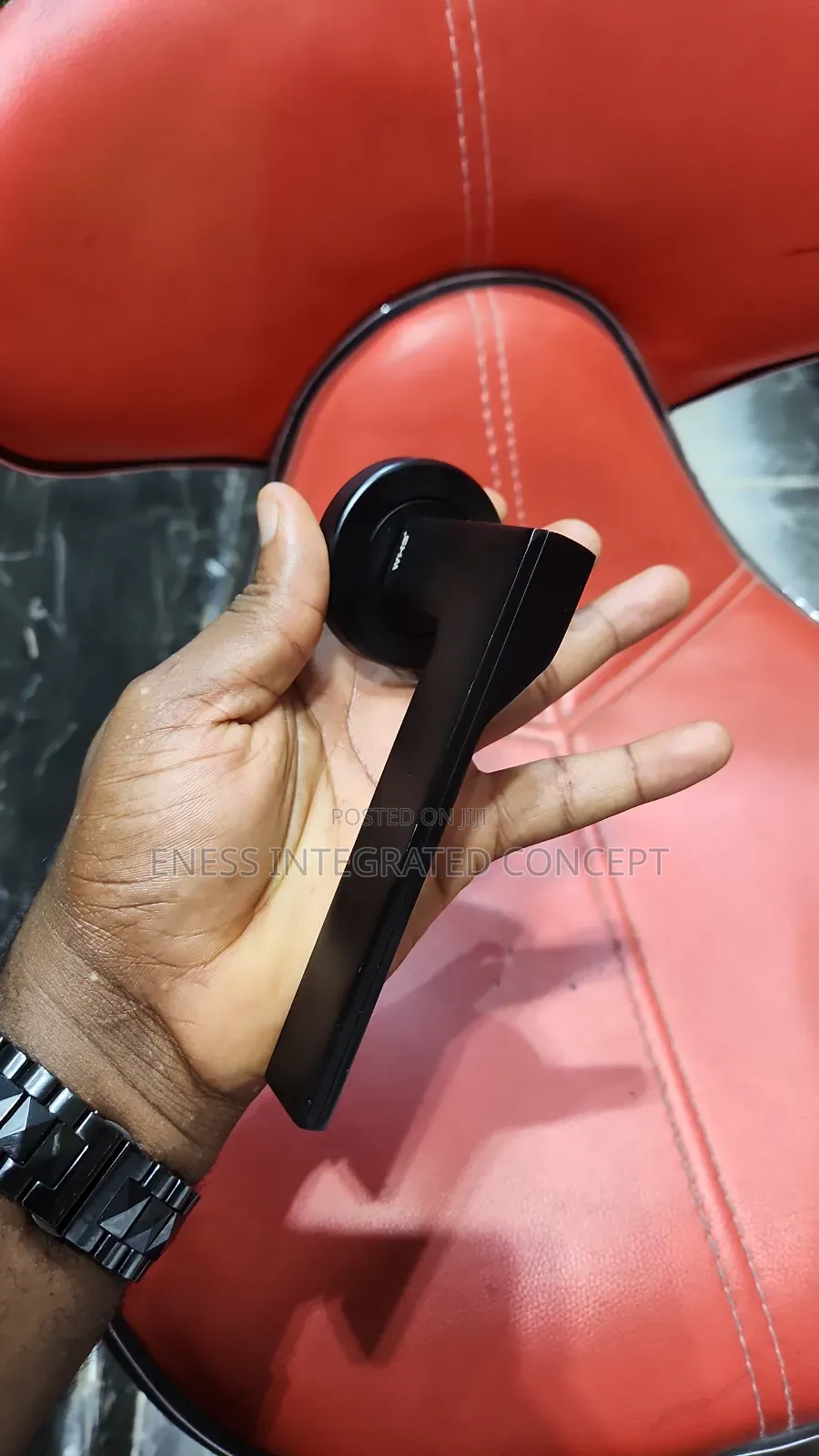 Black Coated Door Handle With Antitrust Finish