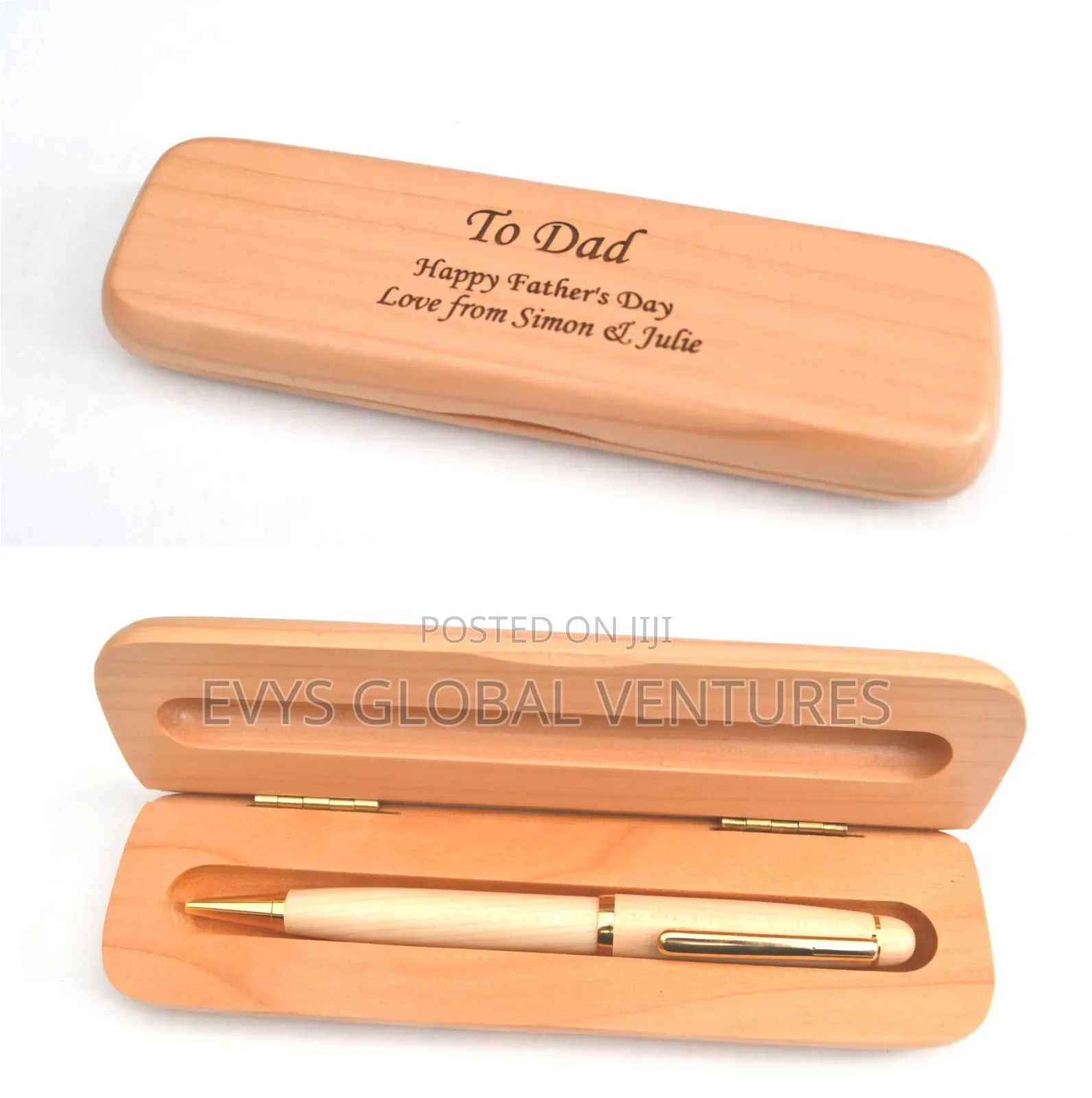 Wooden Pen in a Wooden Box Souvenir Gift Set