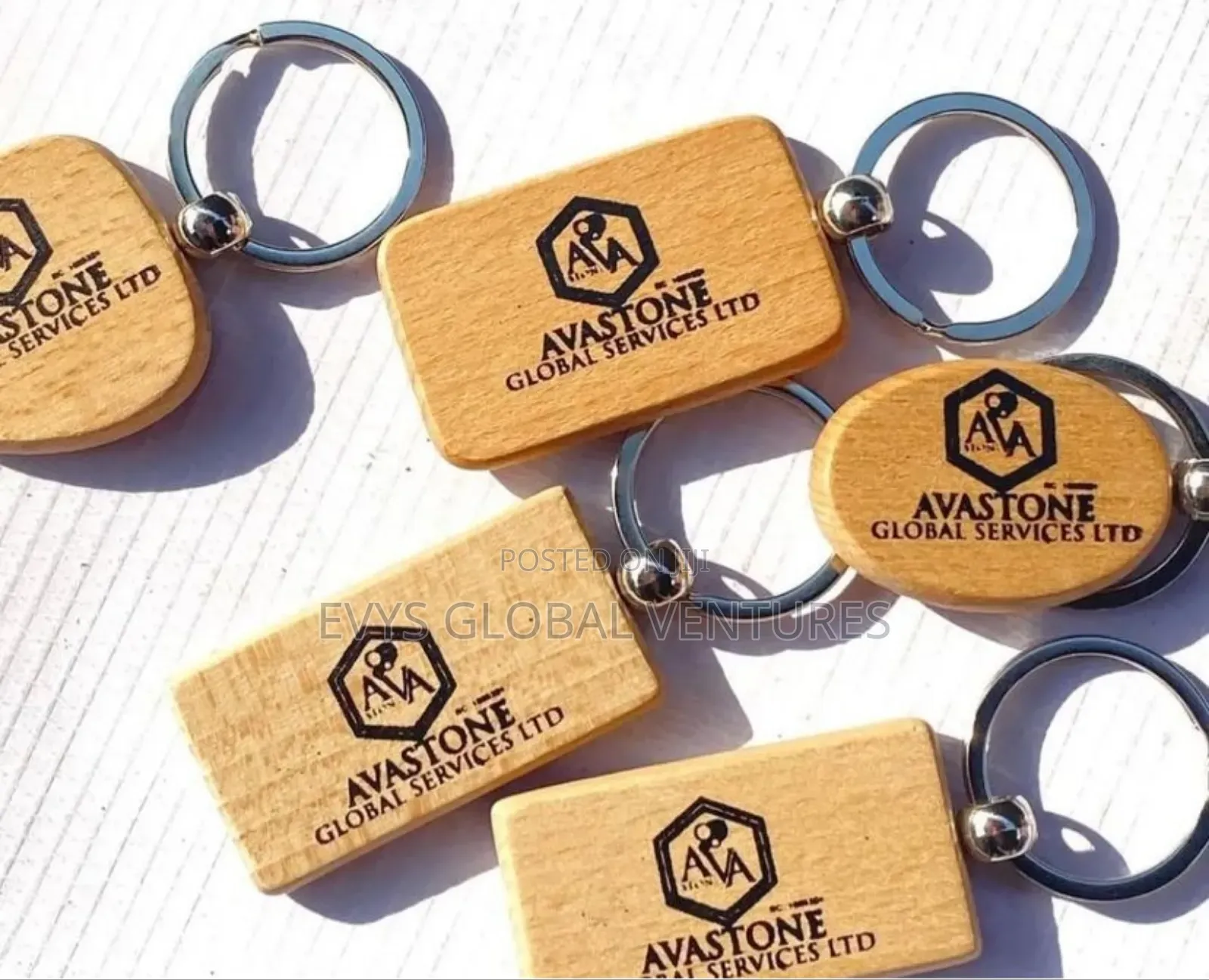 Wooden Key Holder Souvenir Gift Set - Per Dozen
