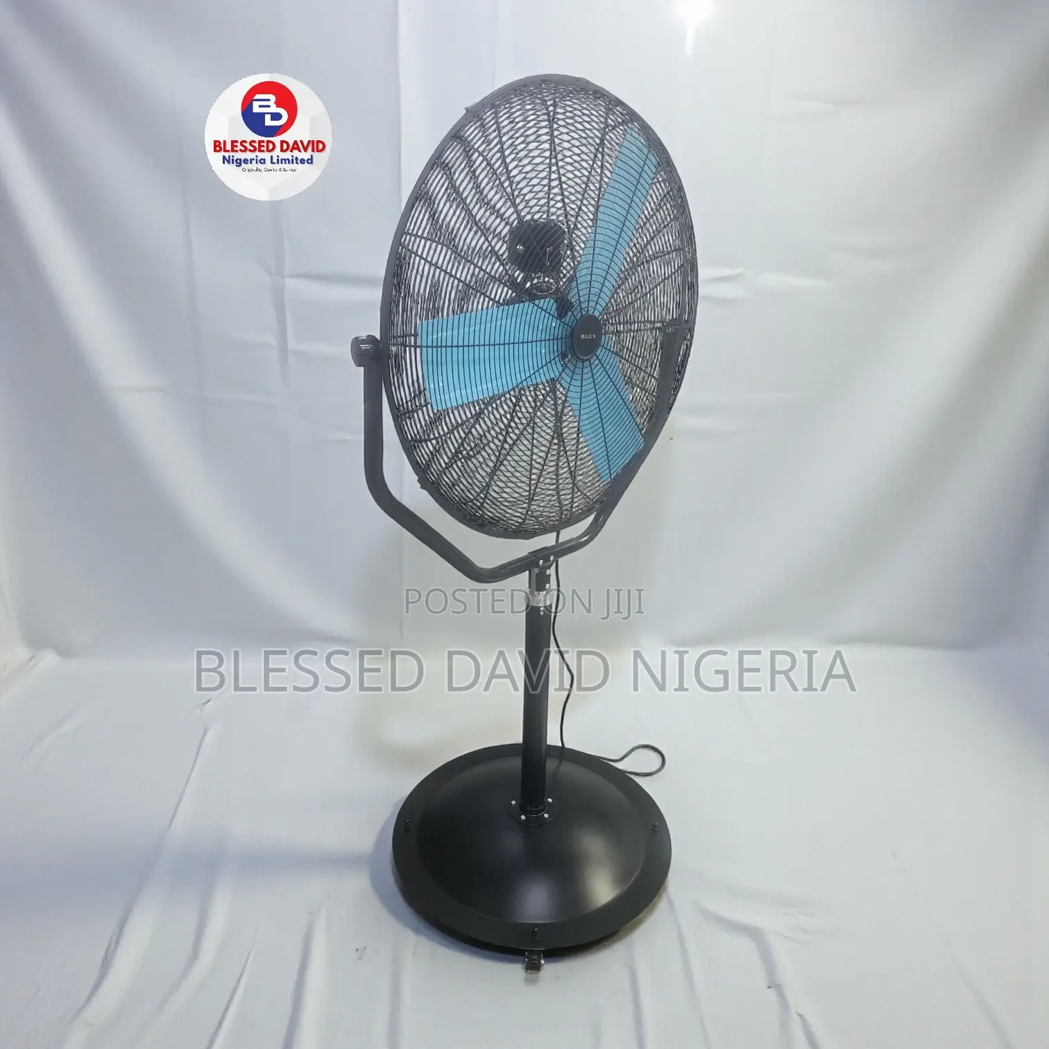 Maxi 30 Inch Standing Industrial Fan Black ( Hurricane)