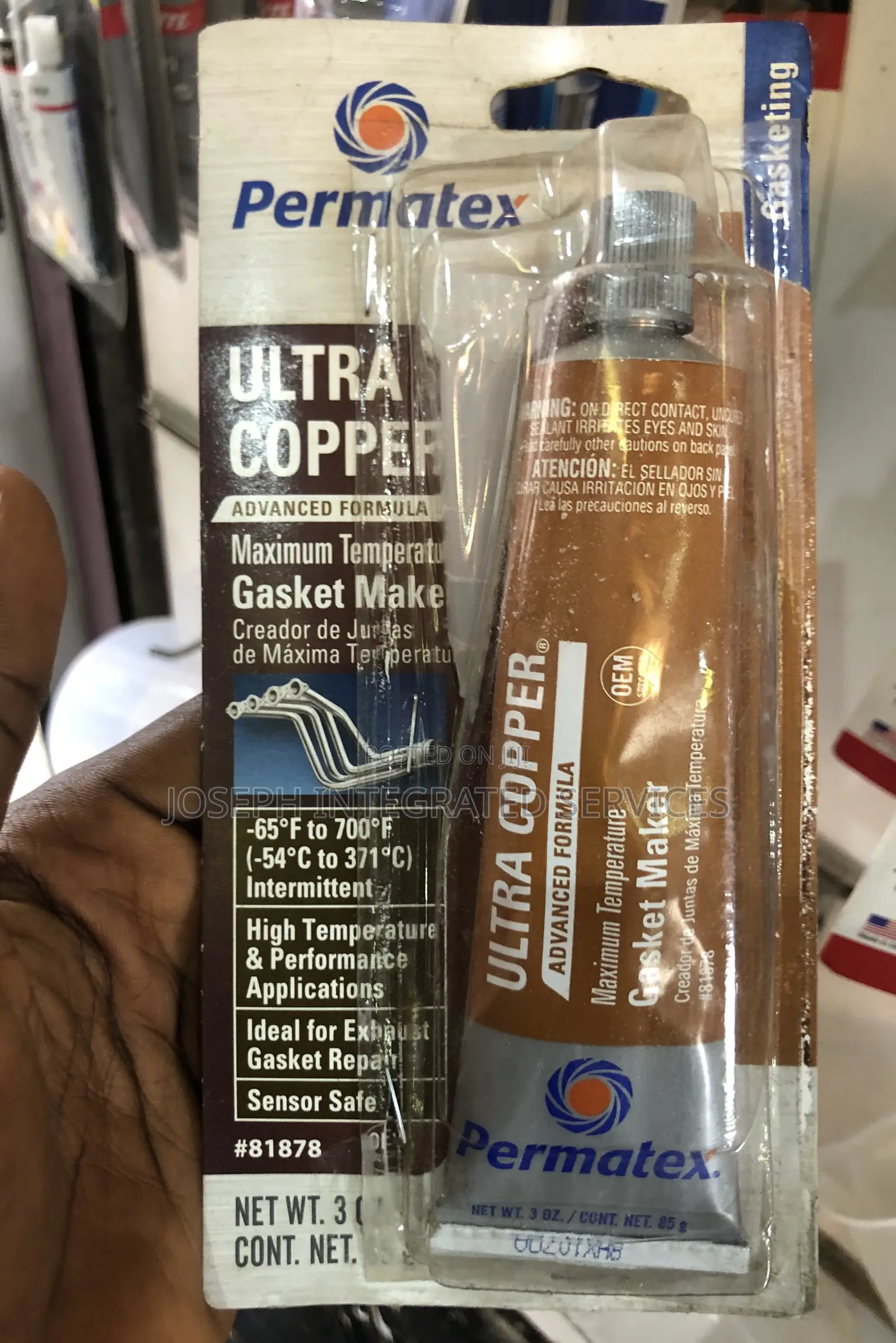 Permatex Ultra Copper Maximum Temperature Rtv Silicone Gasket Maker