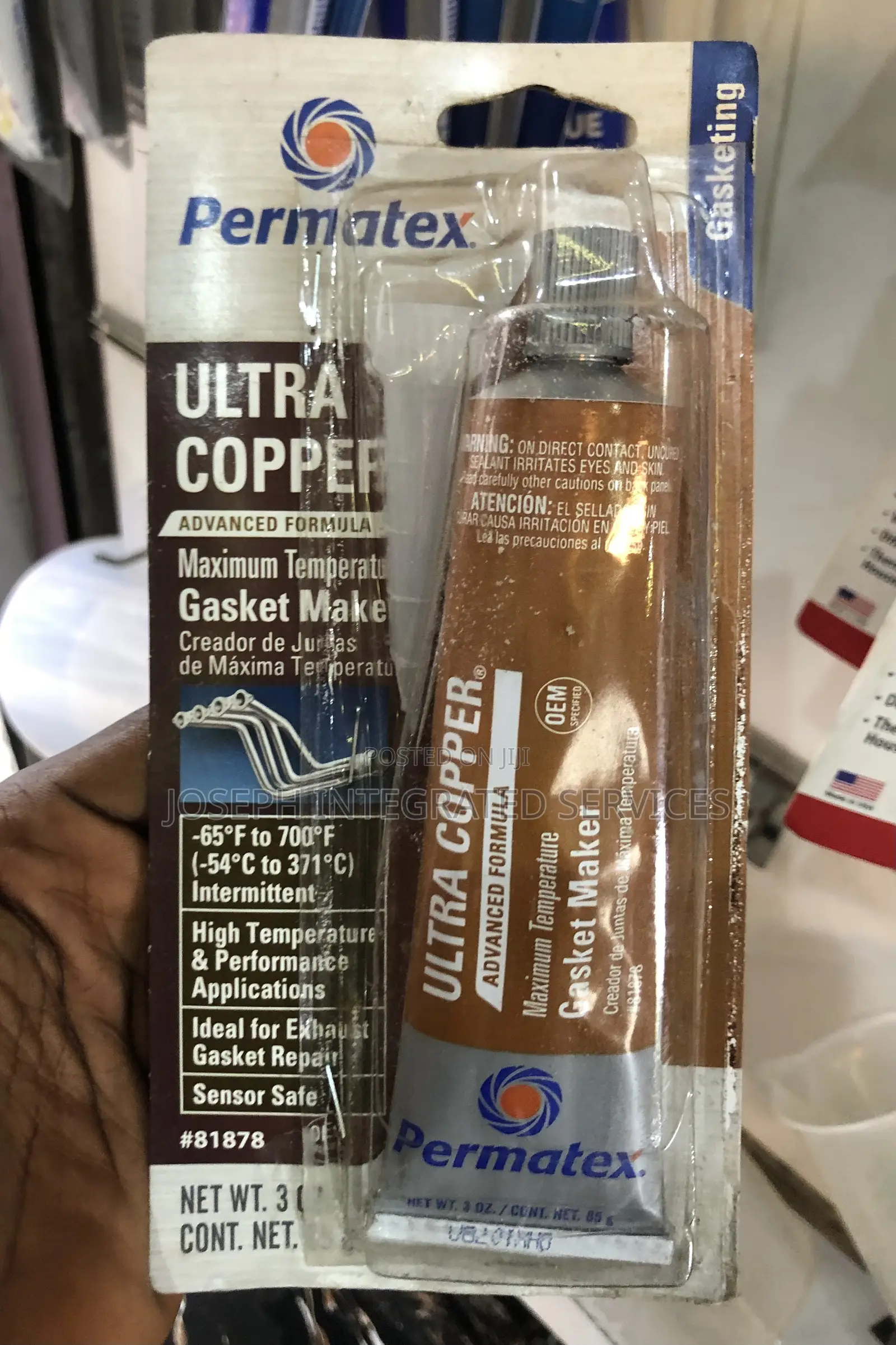Permatex Ultra Copper Maximum Temperature Rtv Silicone Gasket Maker