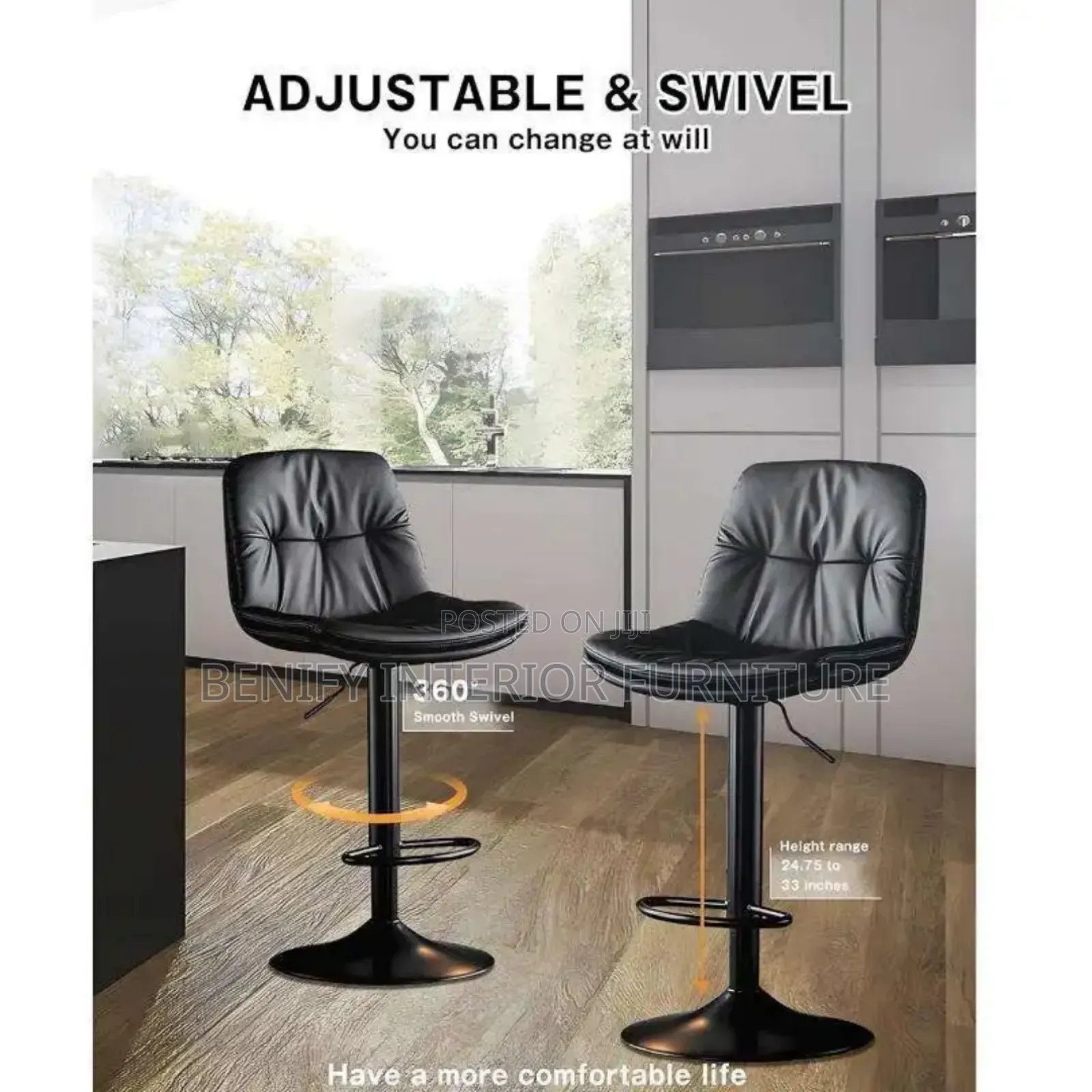 Modern High Kitchen Bar Stool