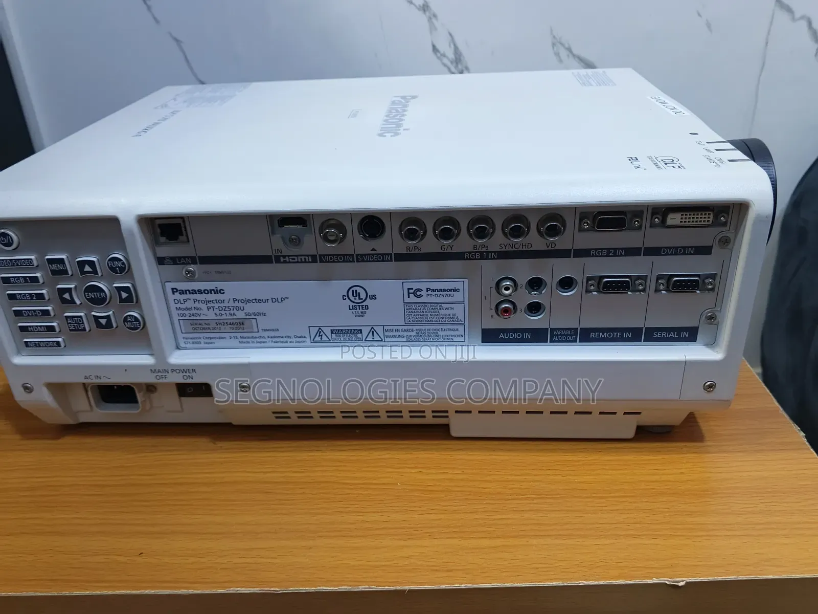 The Panasonic Pt-Dz570 4000 Lumens Projector