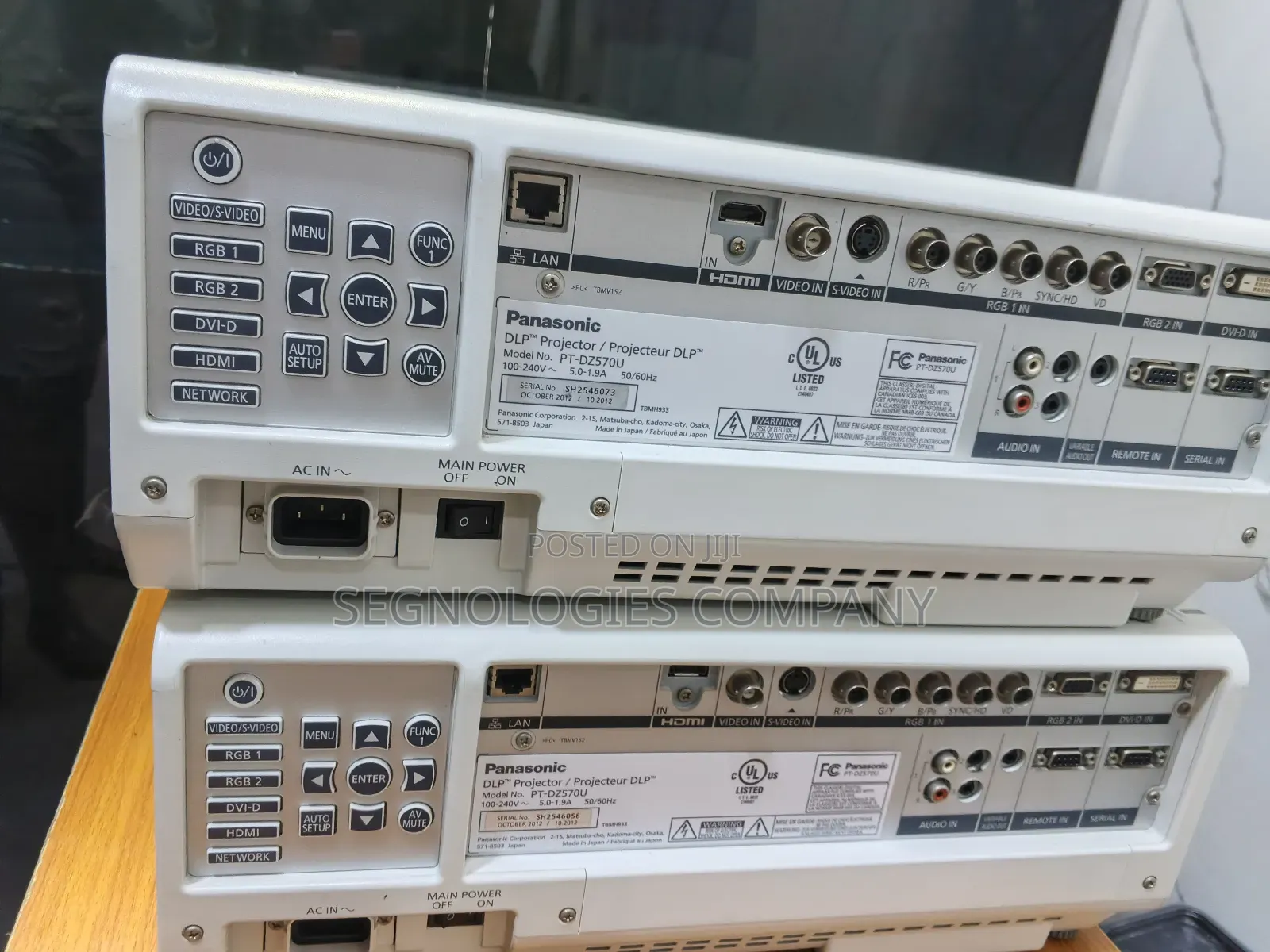 The Panasonic Pt-Dz570 4000 Lumens Projector