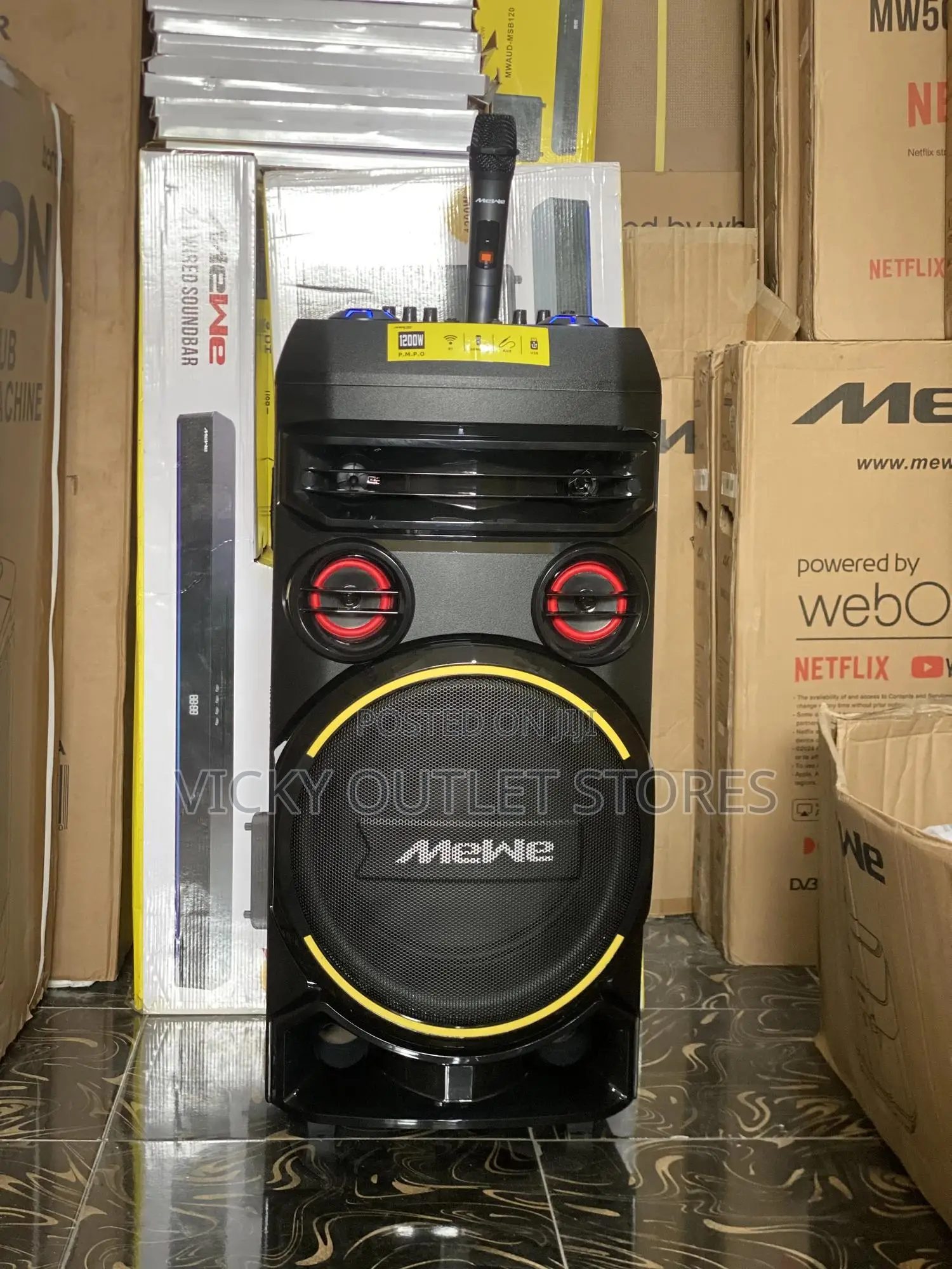 Rechargeable Party Speaker 1200wat
