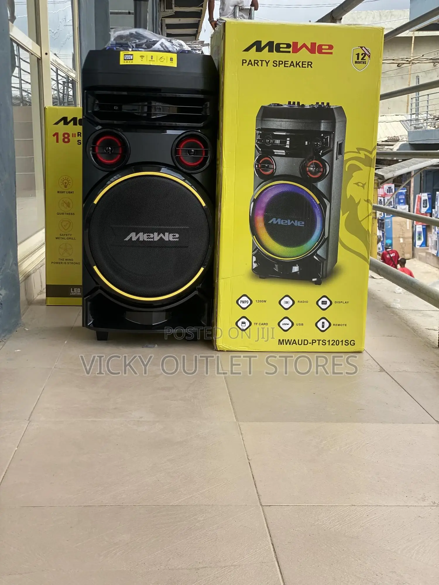 Rechargeable Party Speaker 1200wat