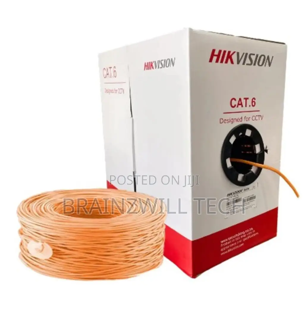 Hikvision Cat6 Pure Copper CCTV Networking Cable - 305m
