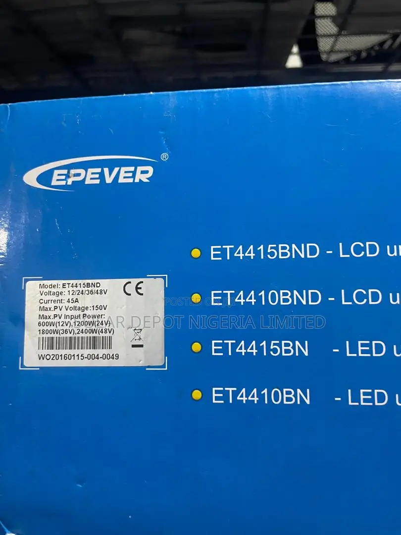 45a Epever MPPT Charge Controller