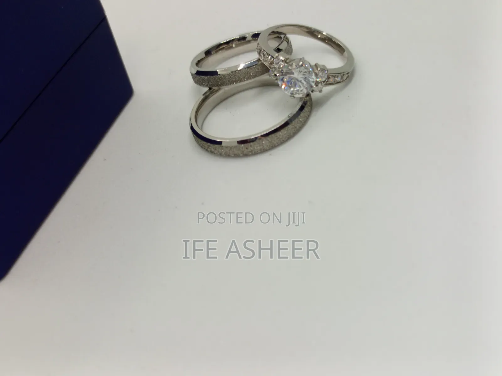 Us Sterling Silver Couples Set Of Wedding Rings