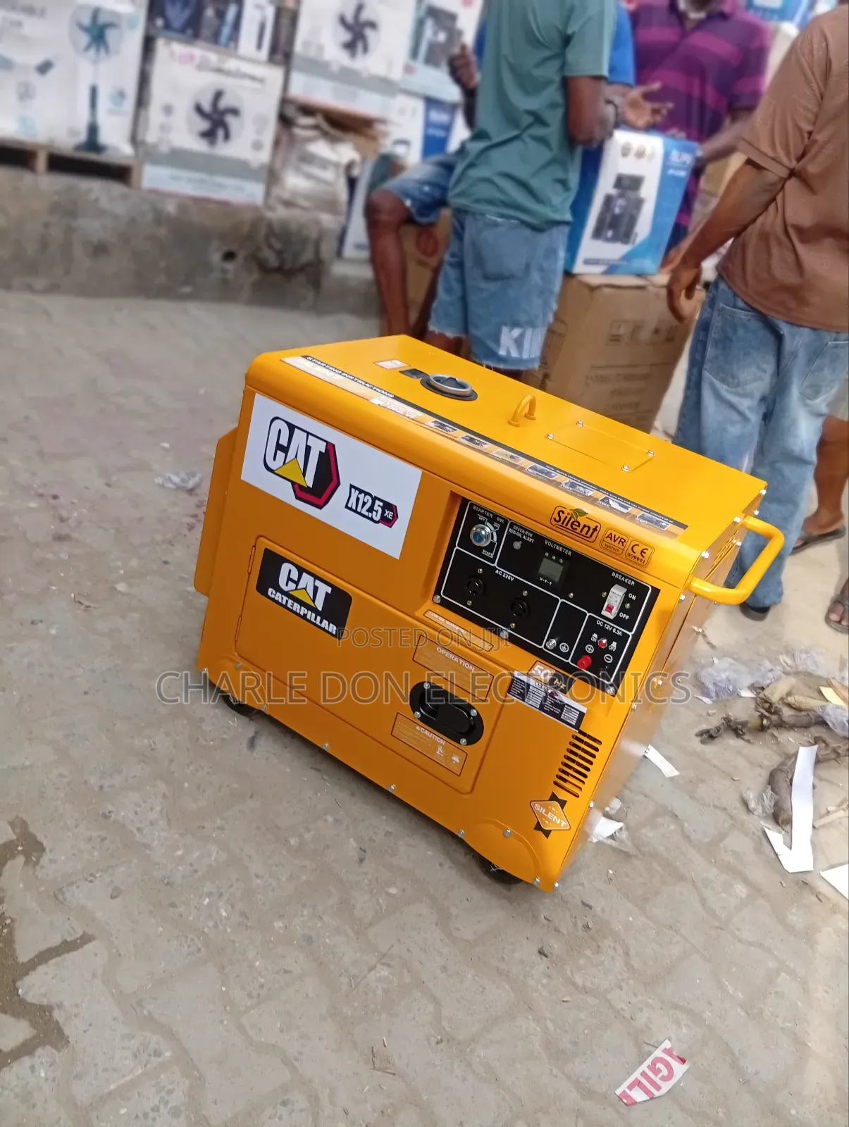 Original Cat Diseal Soundproof Generator With a 12kva  Copper Coil