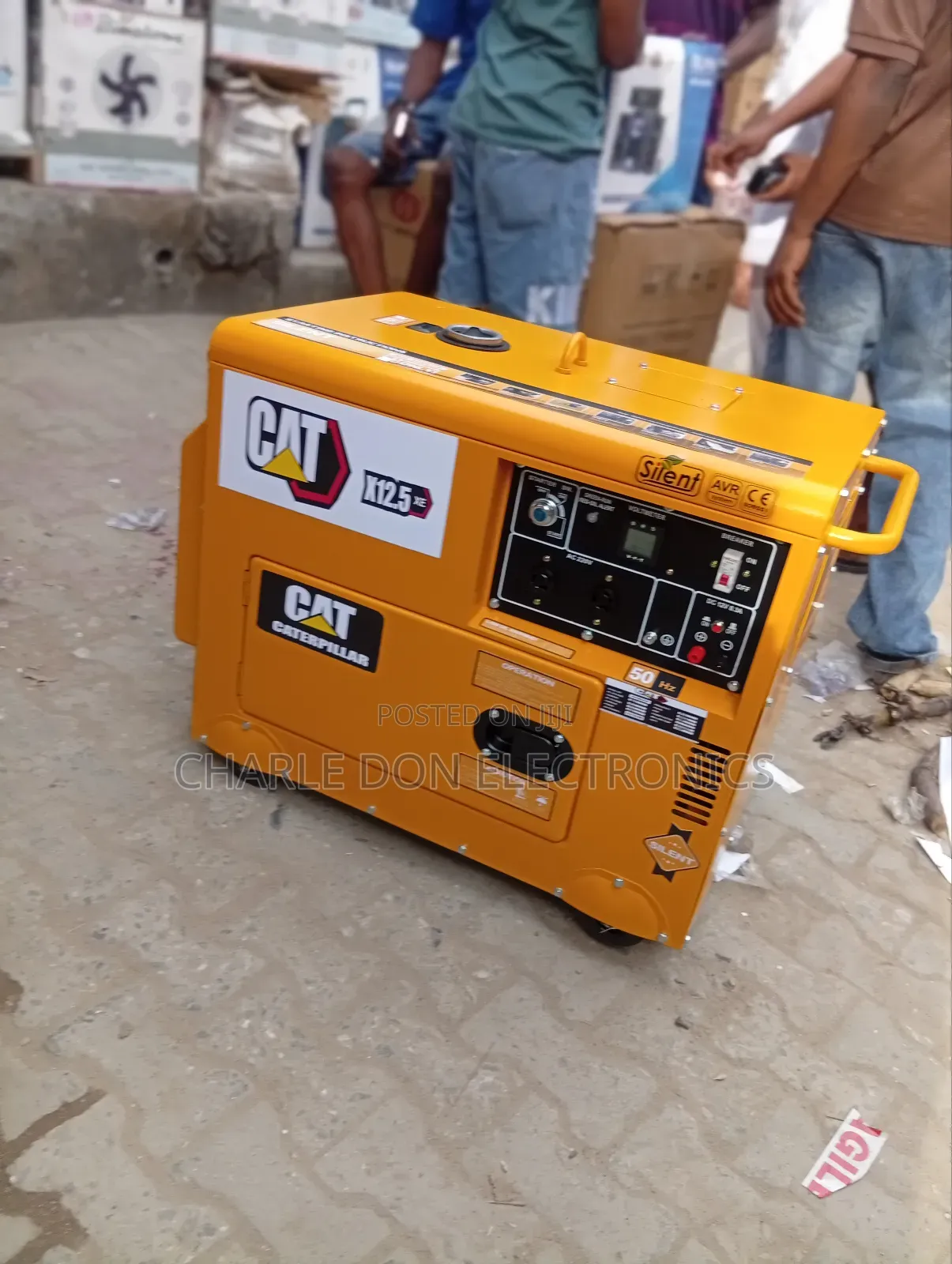 Original Cat Diseal Soundproof Generator With a 12kva  Copper Coil