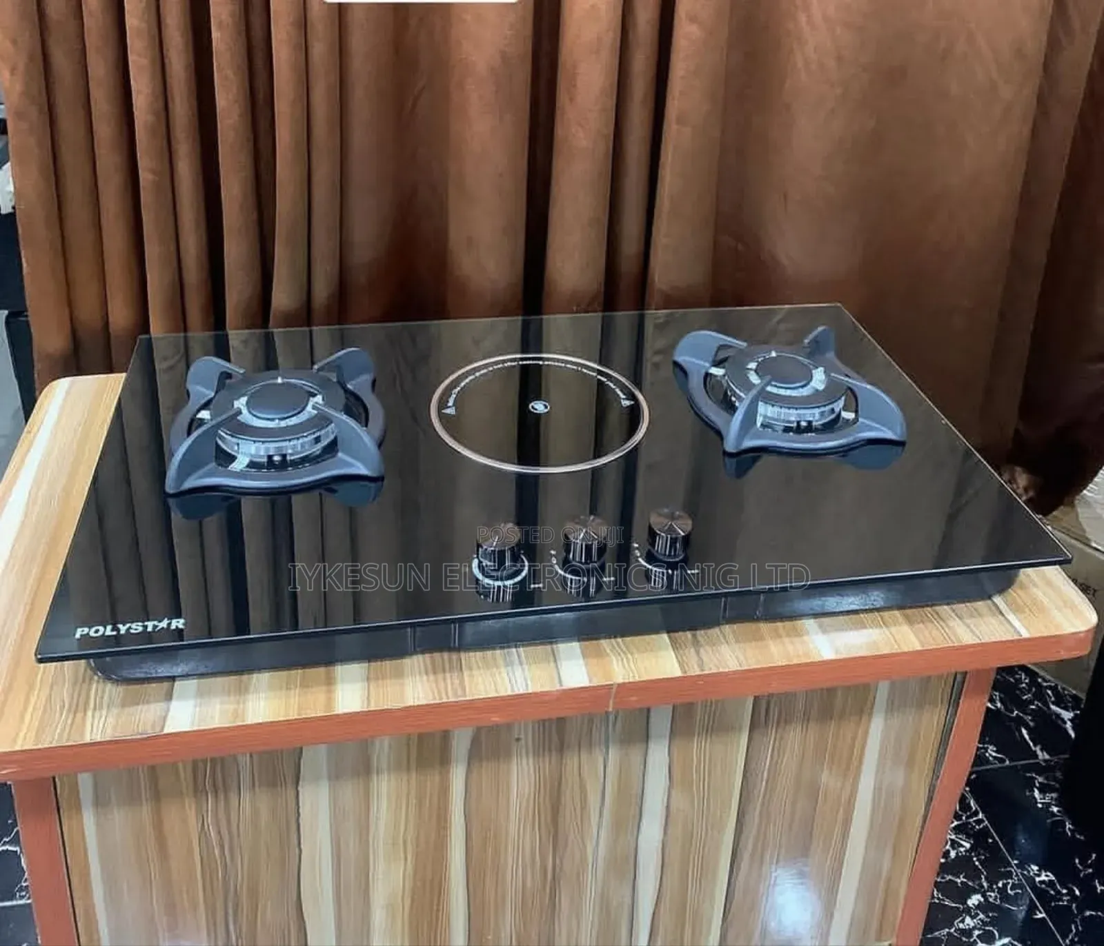 Original Polystar Inbuilt 2 Gas 1 Electric Low Voltage Cooker Hob