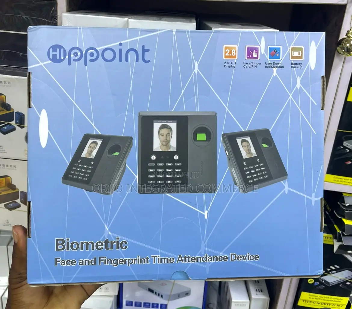 Biometric Face And Fingerprint Time Attendance Device