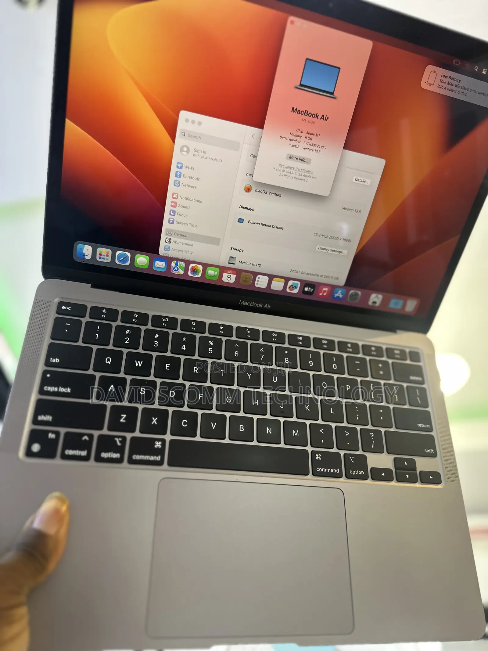 Laptop Apple MacBook Air 2020 M1 8GB Apple M1 SSD 256GB