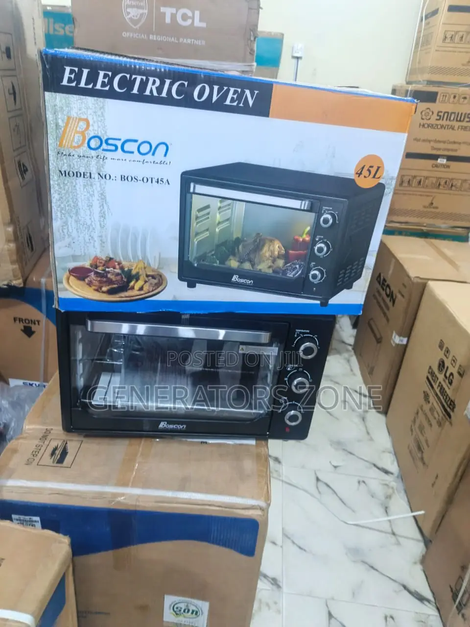 45-Litre Counter Electric Oven | Boscon Bos-Ot45a