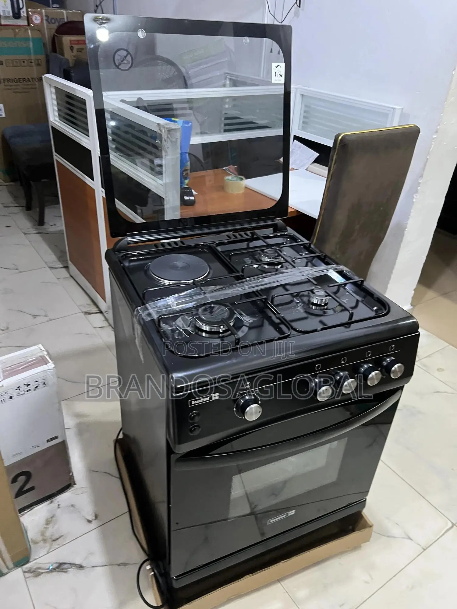 Scanfrost Ck6302b 3 Gas Burner Cooker – Backup Electric Hotplate